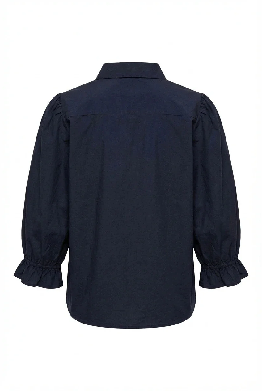 Amy Shirt Marine Poplin - Image 5