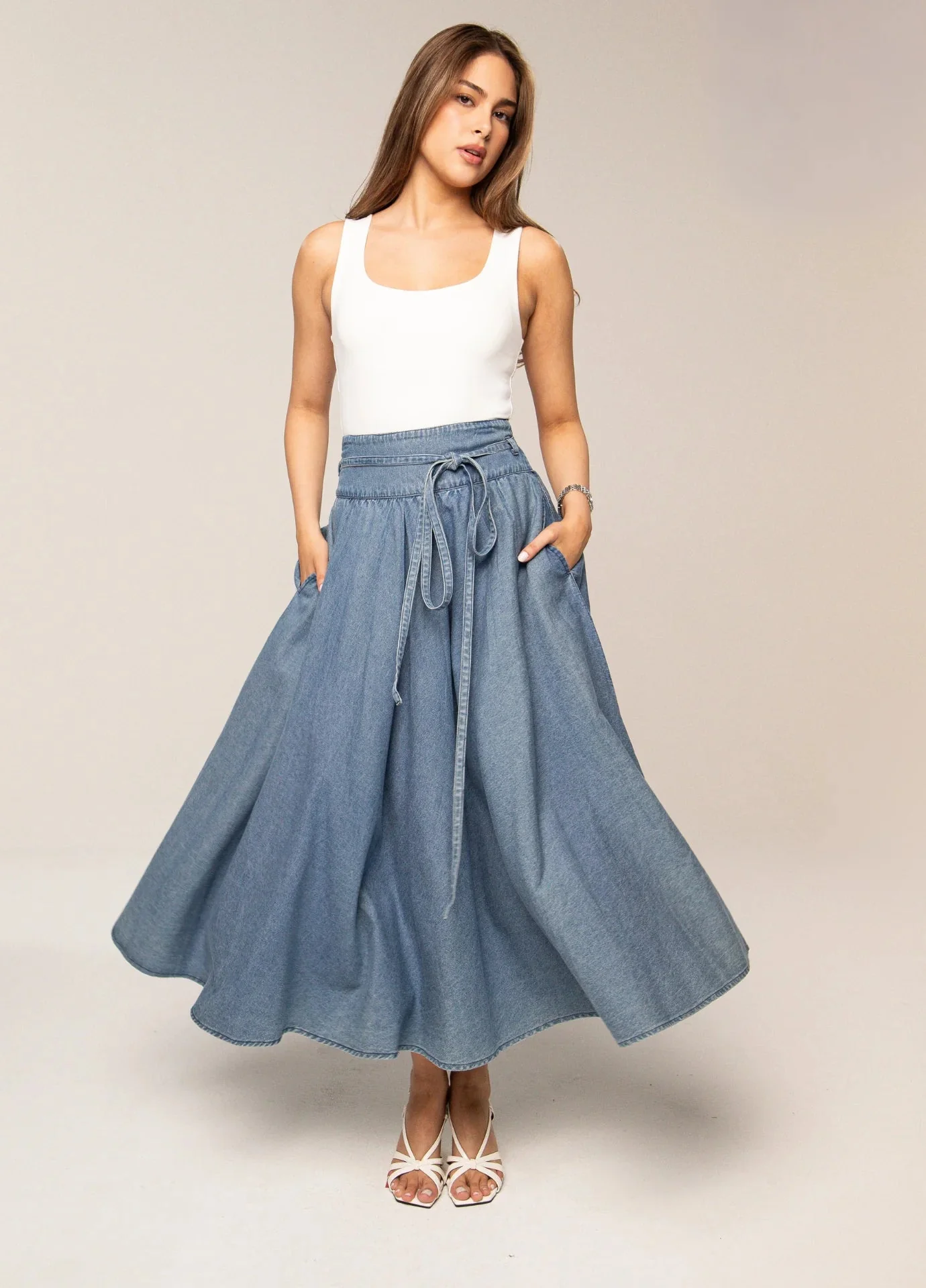 Astrid Skirt Summer Denim - Image 6