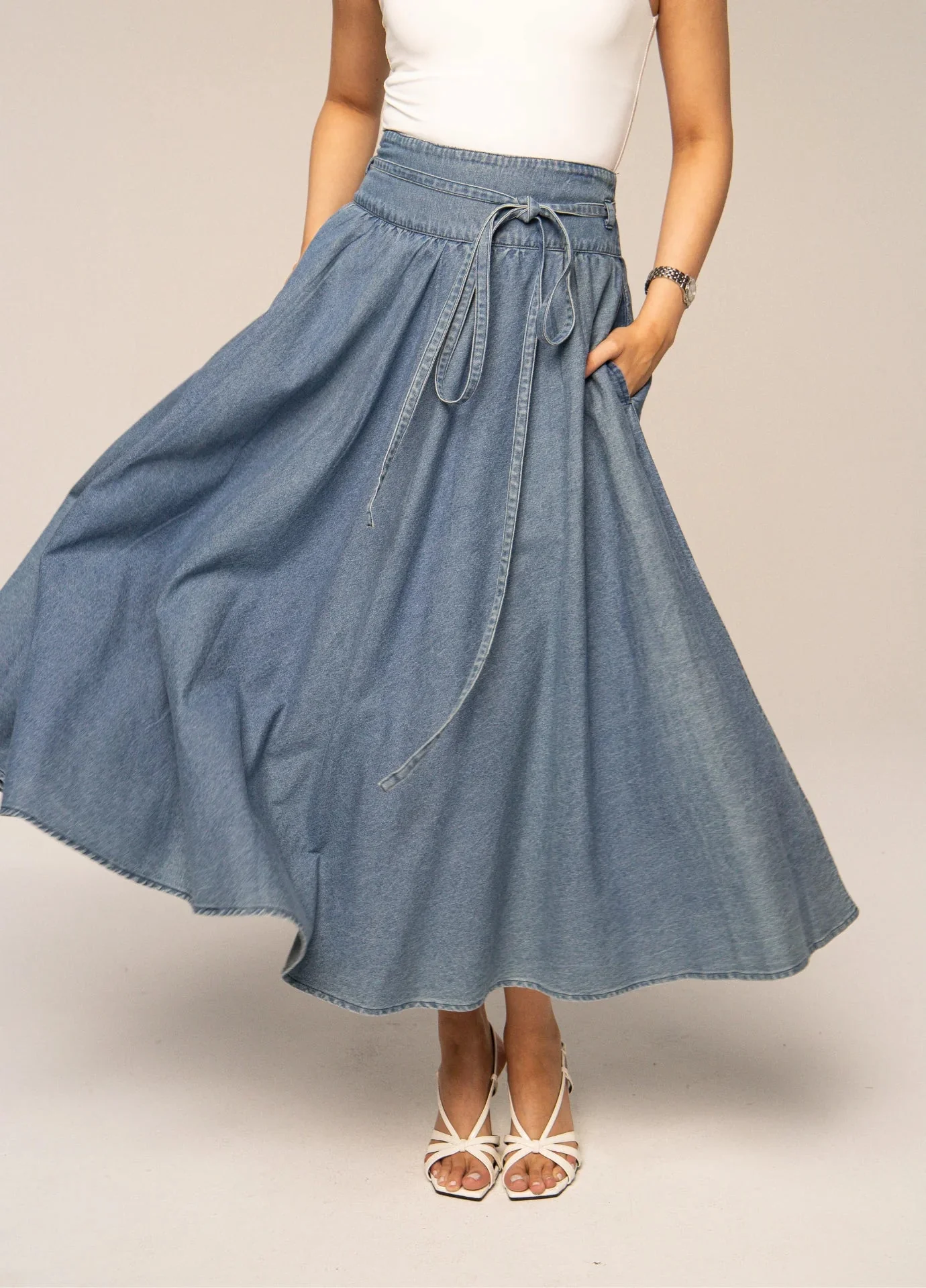 Astrid Skirt Summer Denim - Image 7