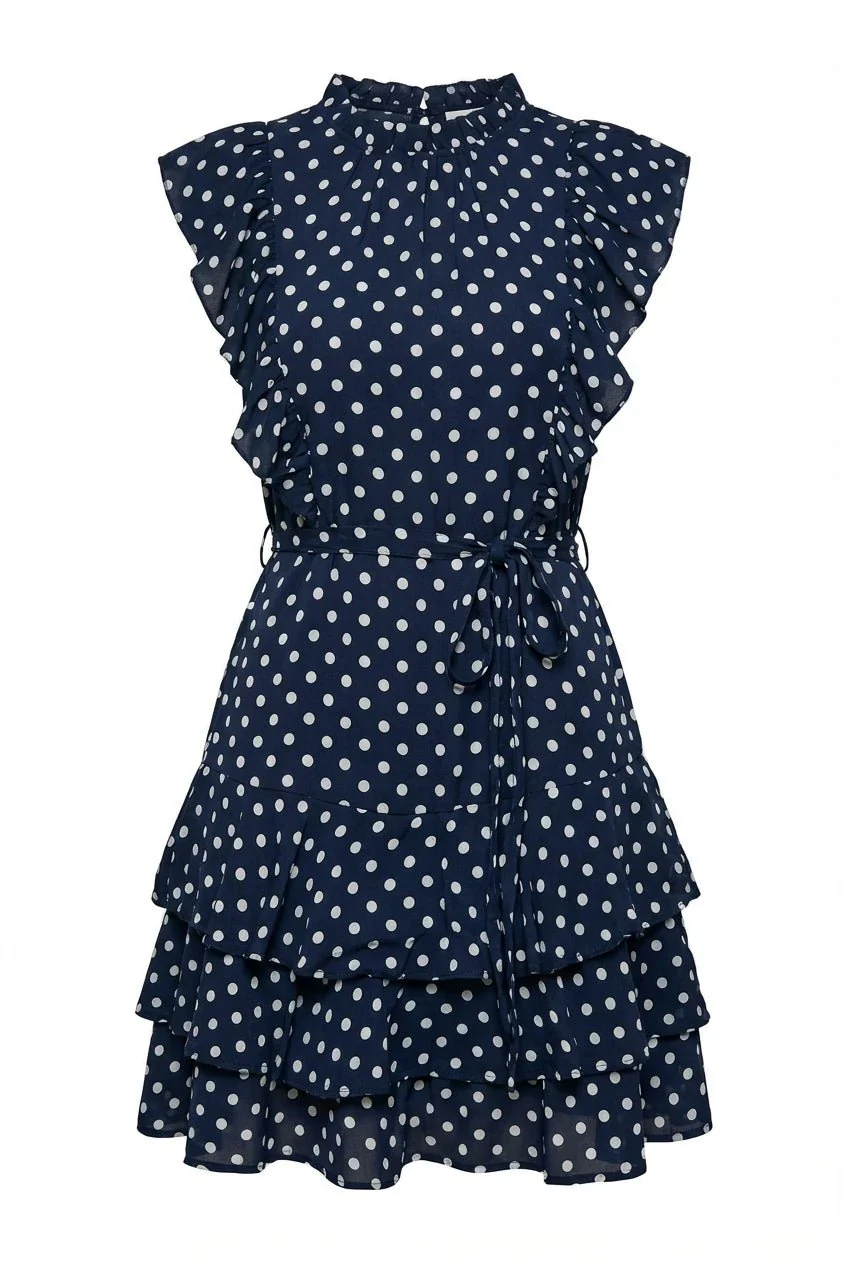Otilie Dress Polka Blue - Image 2
