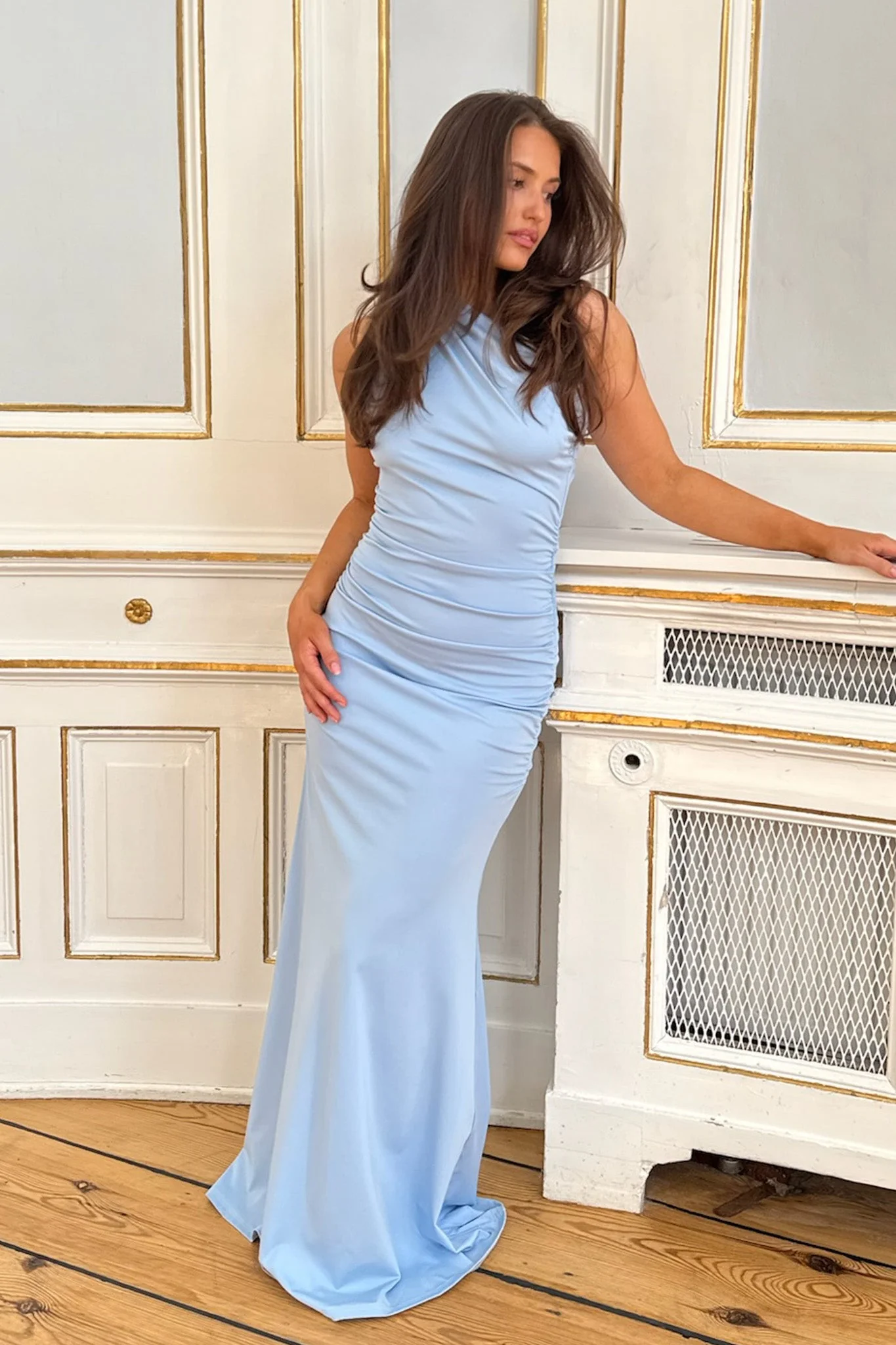 Andrea Maxi Dress Blue - Image 6