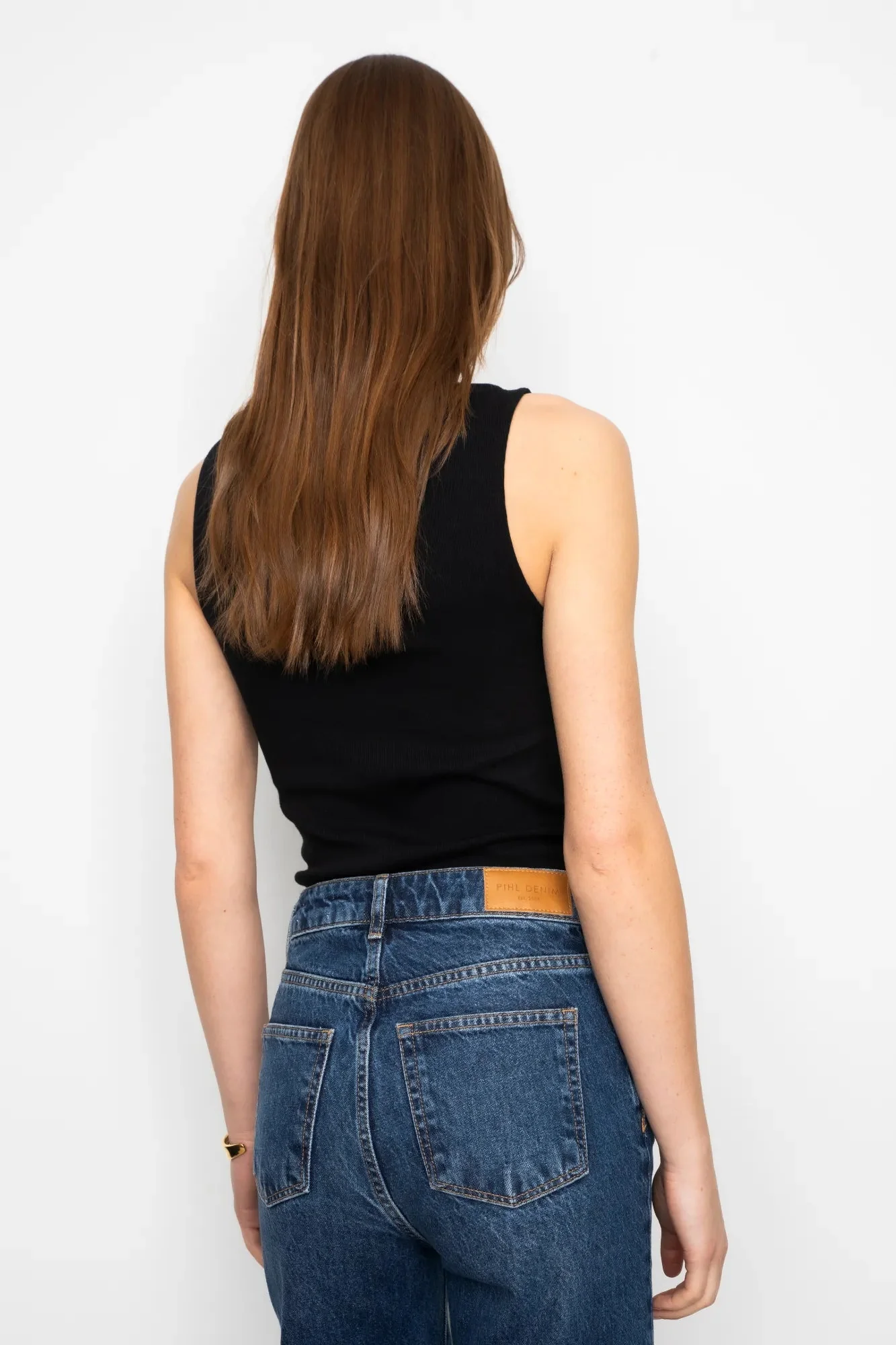 Peggy Rib Boatneck Top Black - Image 4
