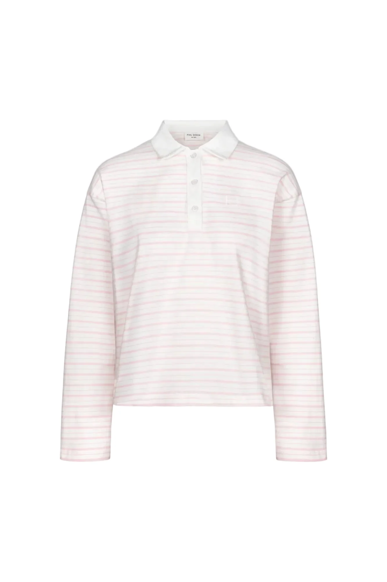 Elmer Polo Shirt Light Pink Stripe - Image 2