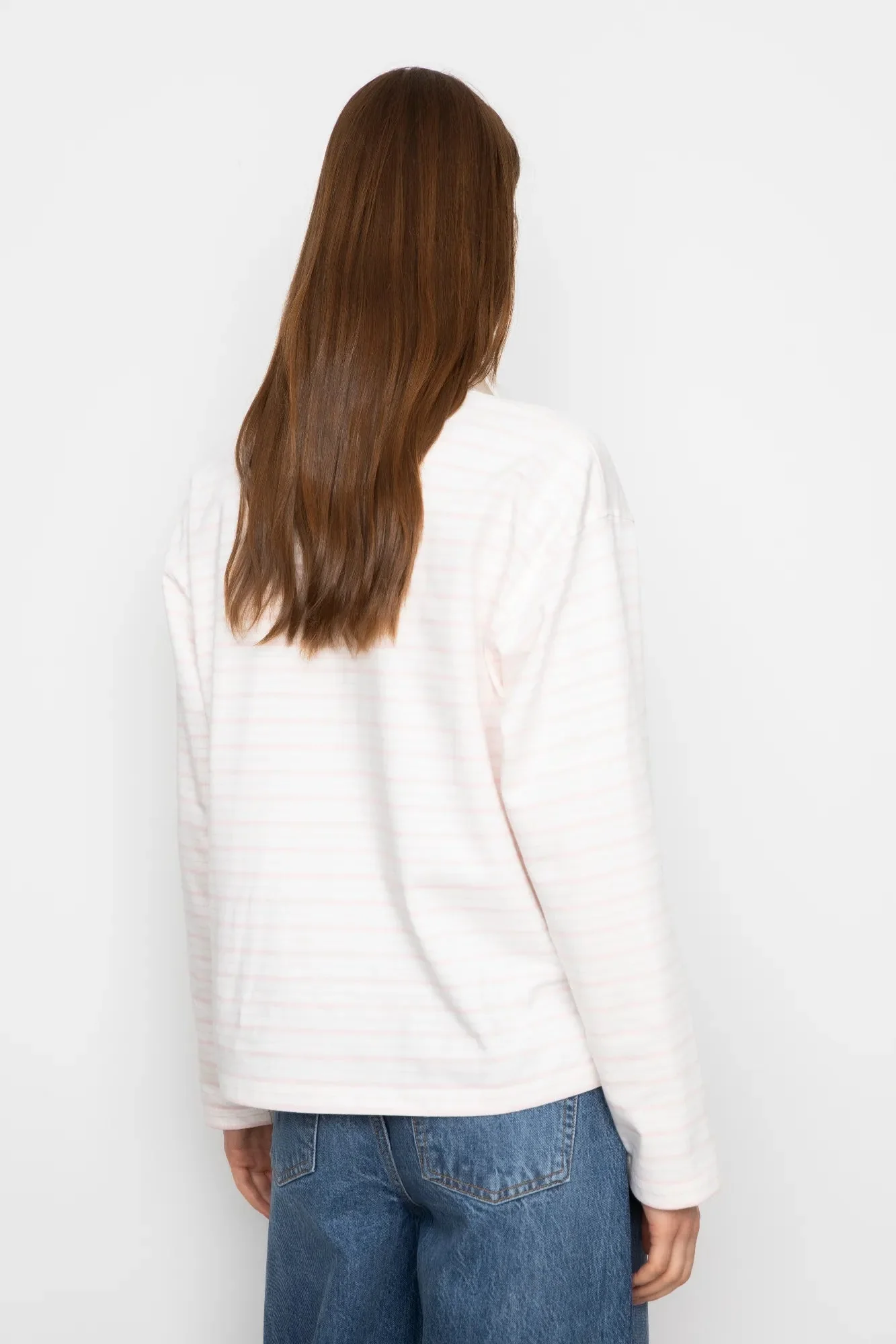 Elmer Polo Shirt Light Pink Stripe - Image 4