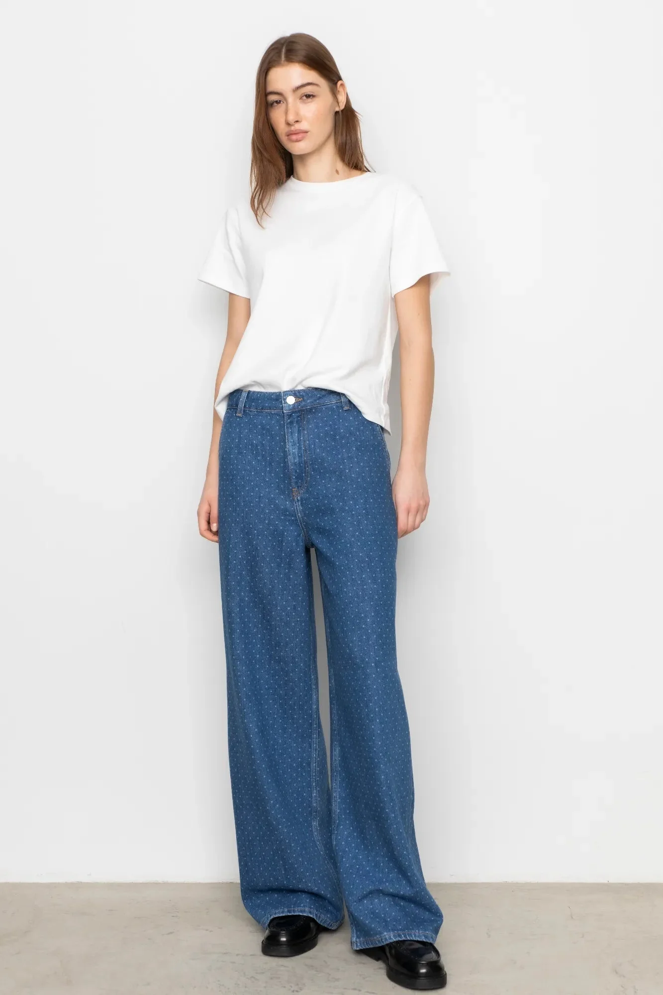 Jace Trouser Mid Blue Dot - Image 8