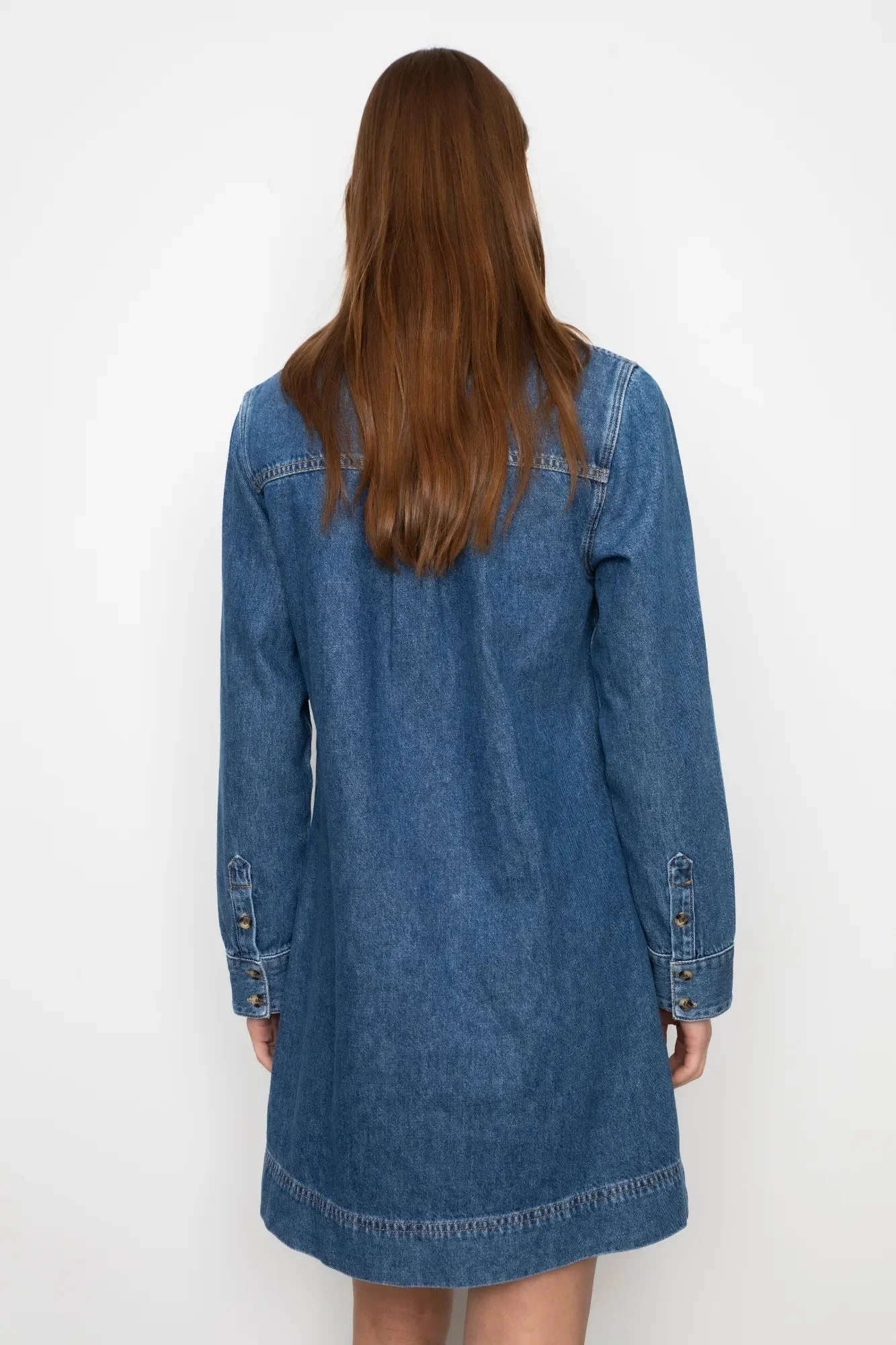 Haley Dress Mid Blue - Image 12
