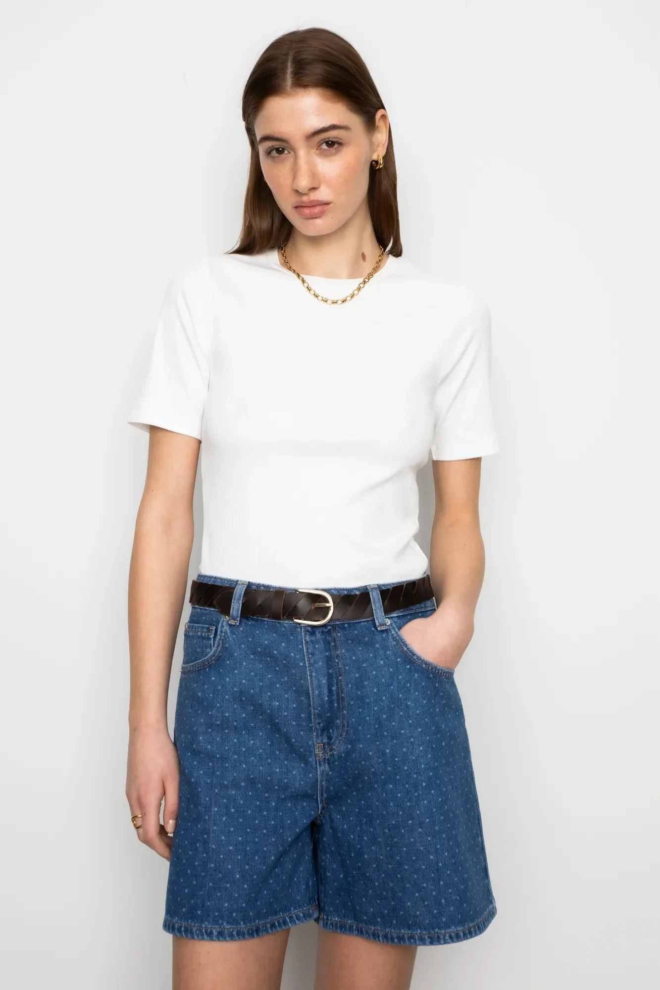 Lyle Shorts Mid Blue Dot - Image 5