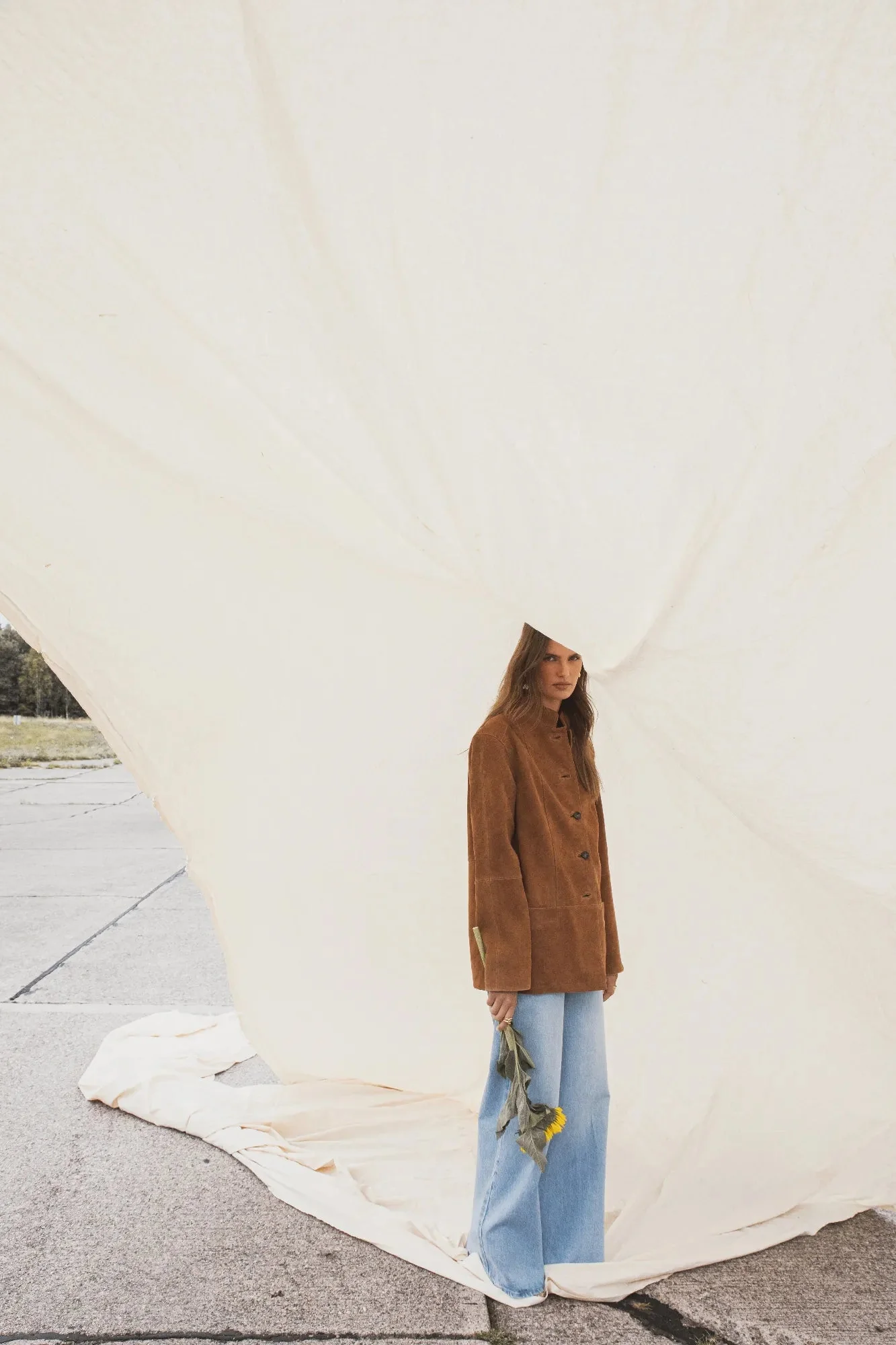 Lauren Leather Jacket Camel Suede - Image 17