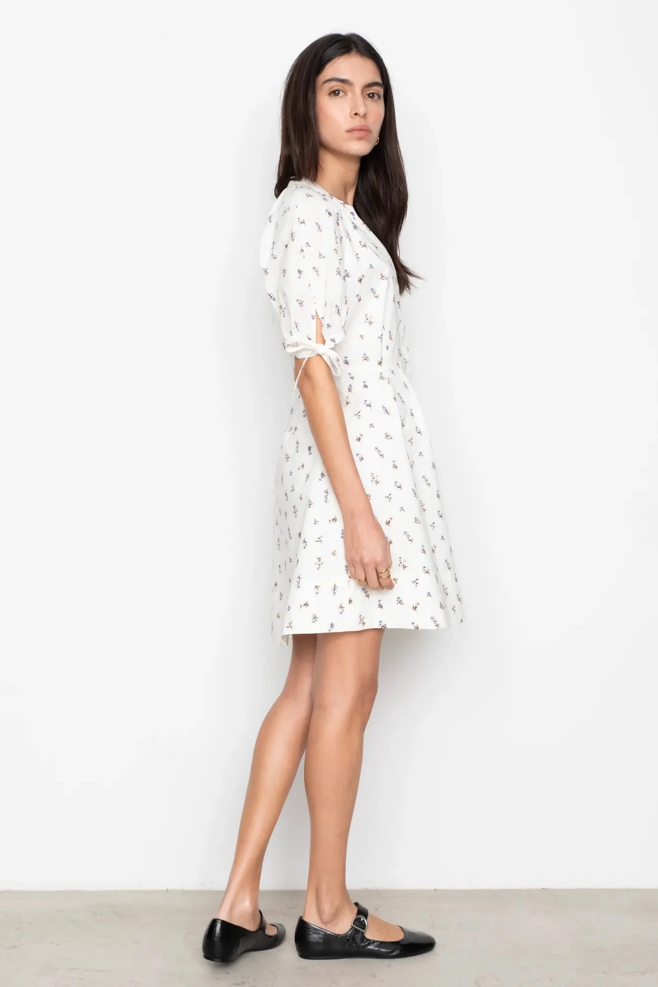 Lia Dress White Anemone Print - Image 10