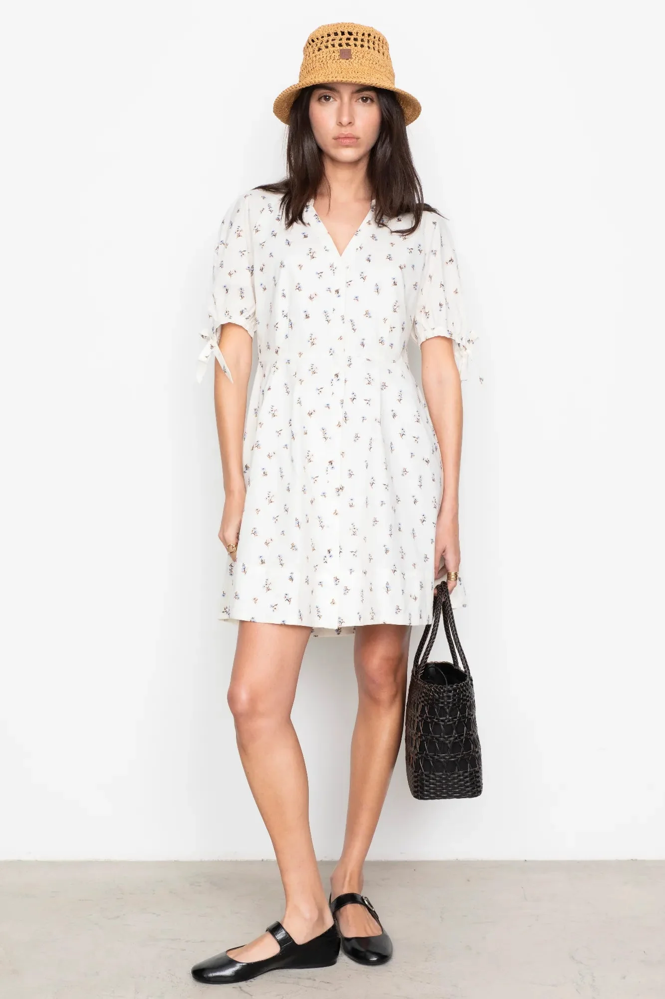 Lia Dress White Anemone Print - Image 13