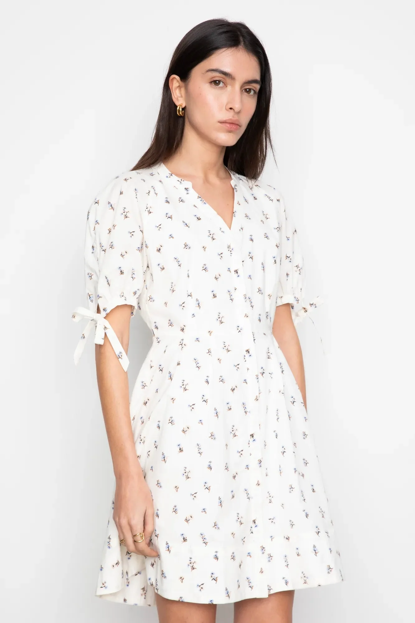 Lia Dress White Anemone Print - Image 8