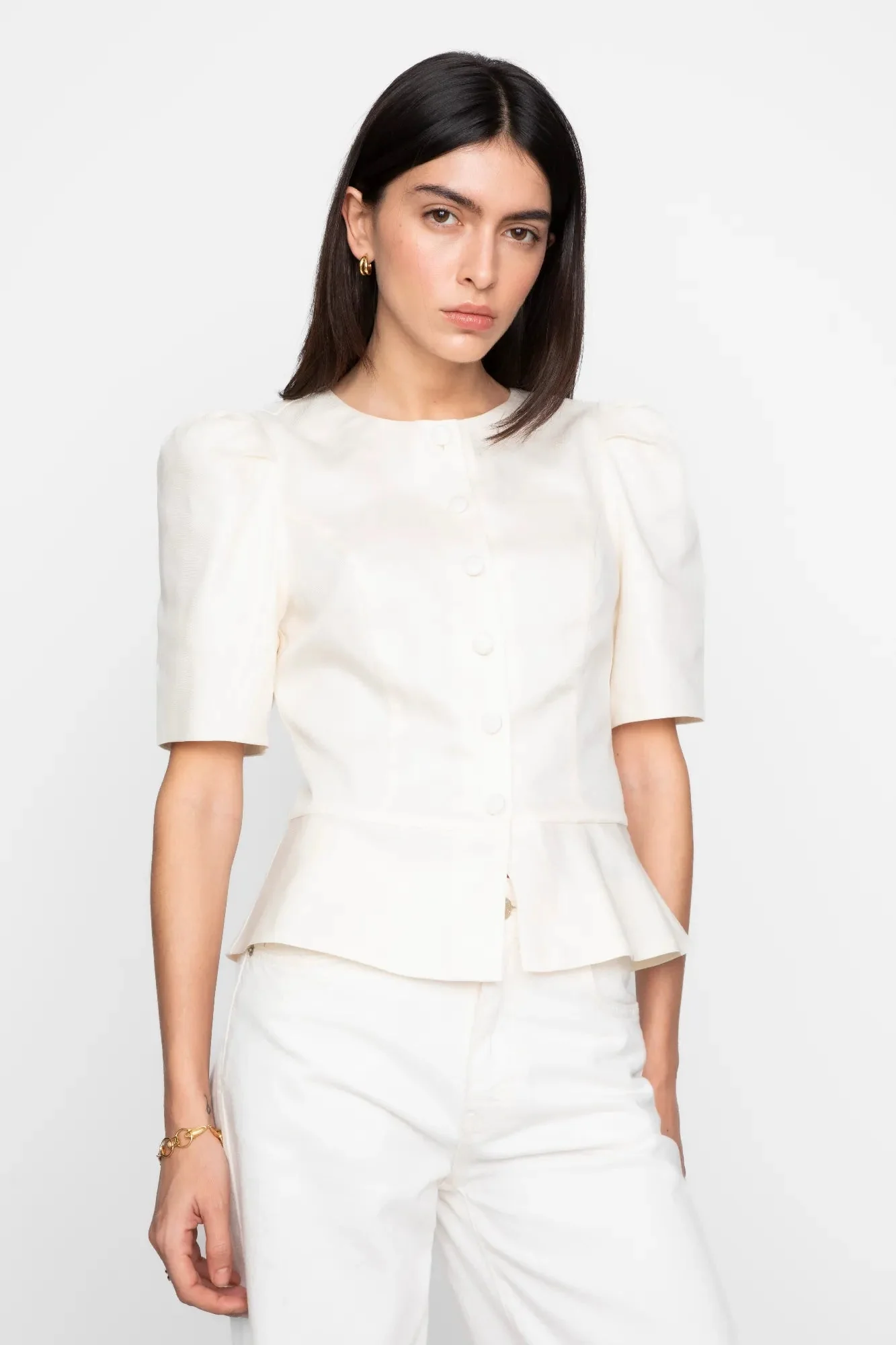 Sabina Blouse Cream - Image 3