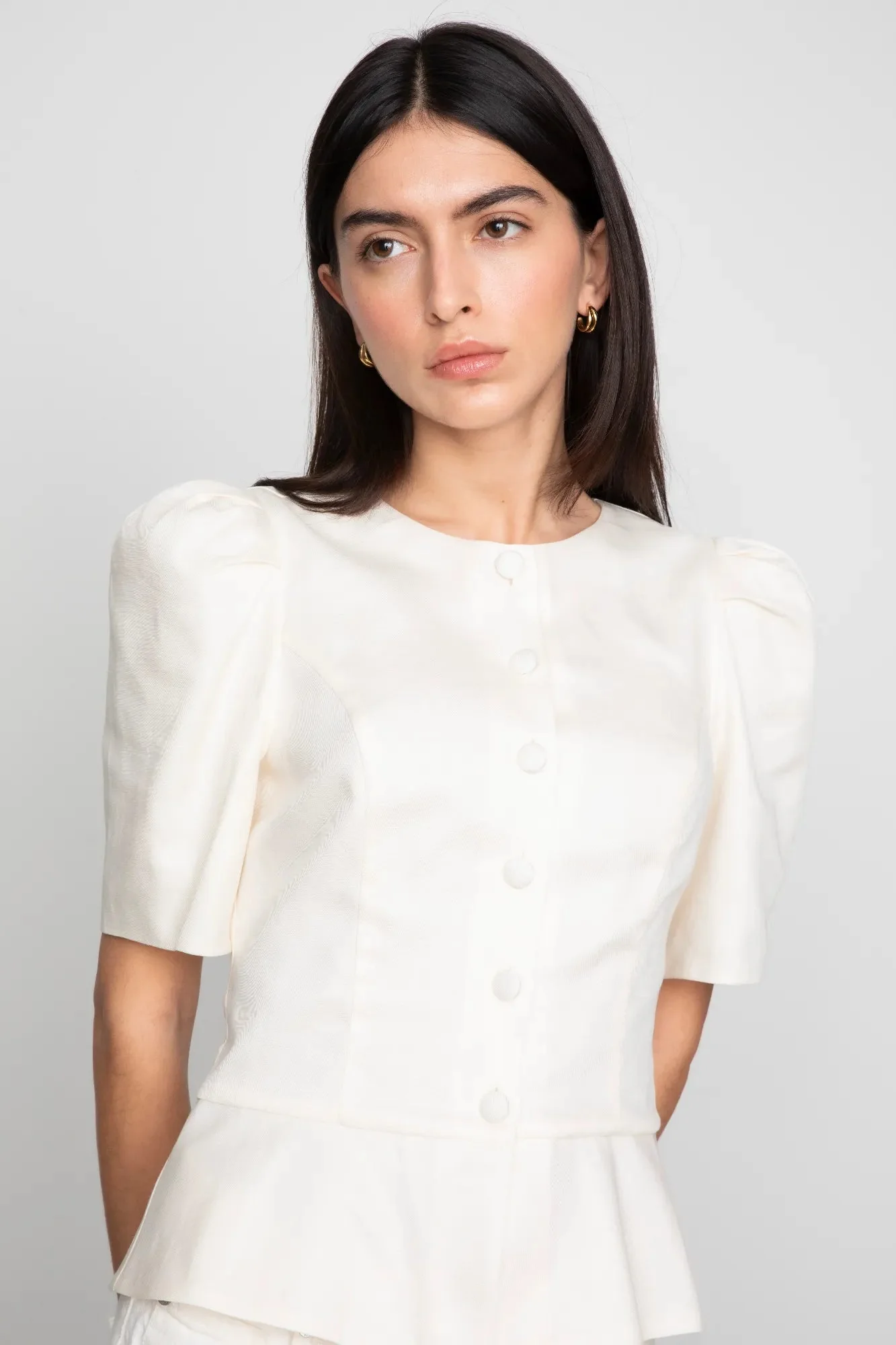 Sabina Blouse Cream - Image 4