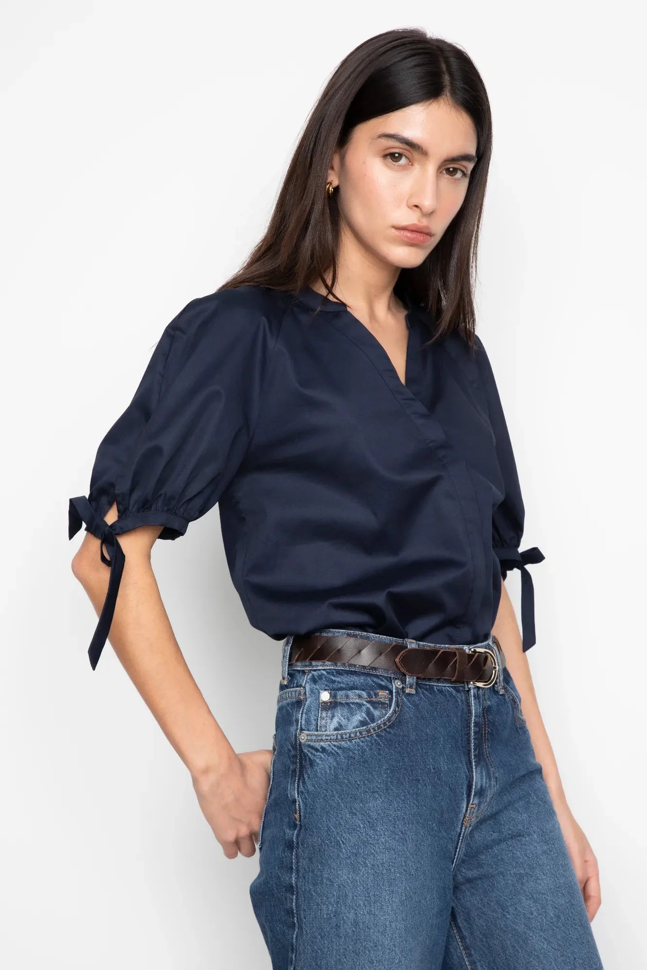 Liza Blouse Navy - Image 2