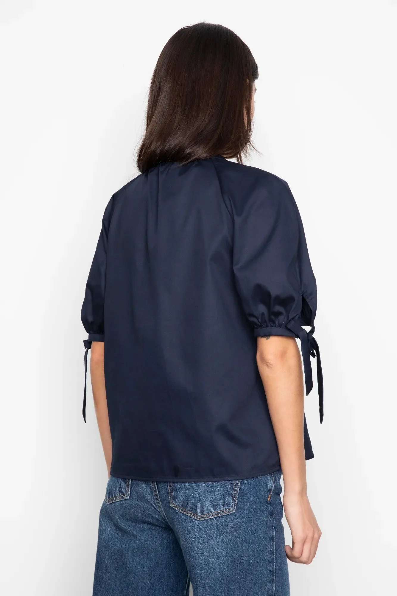 Liza Blouse Navy - Image 6