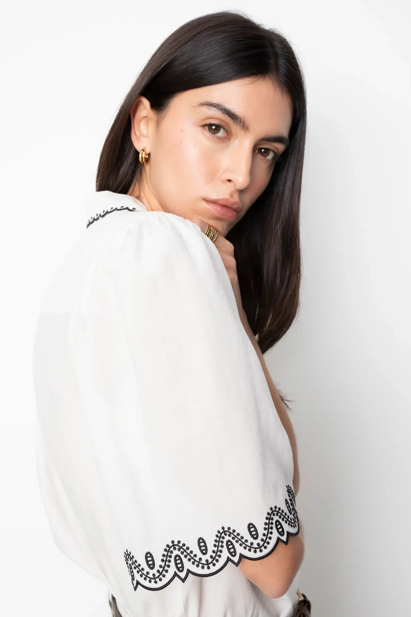 Jane Blouse Cream - Image 3