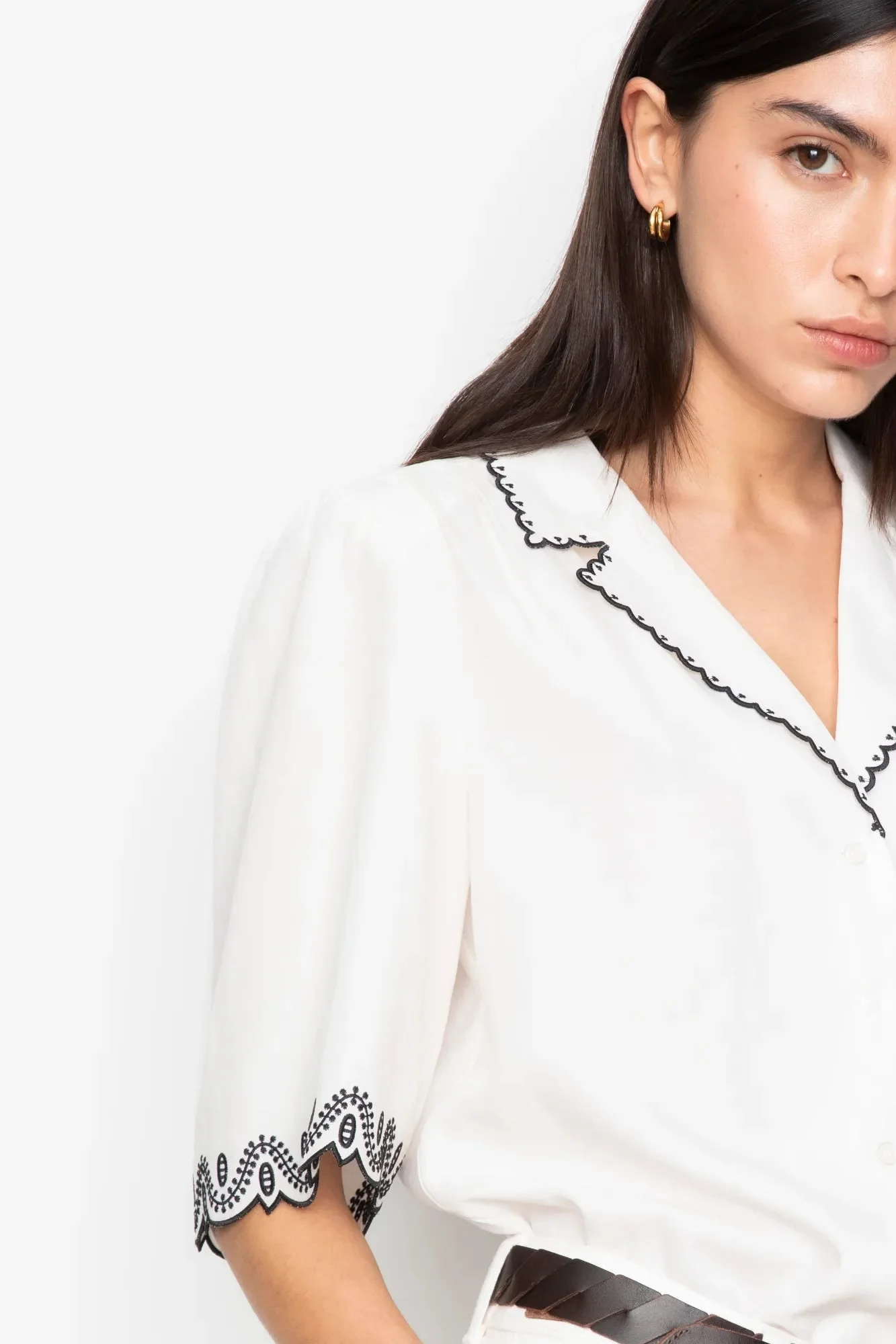 Jane Blouse Cream - Image 4