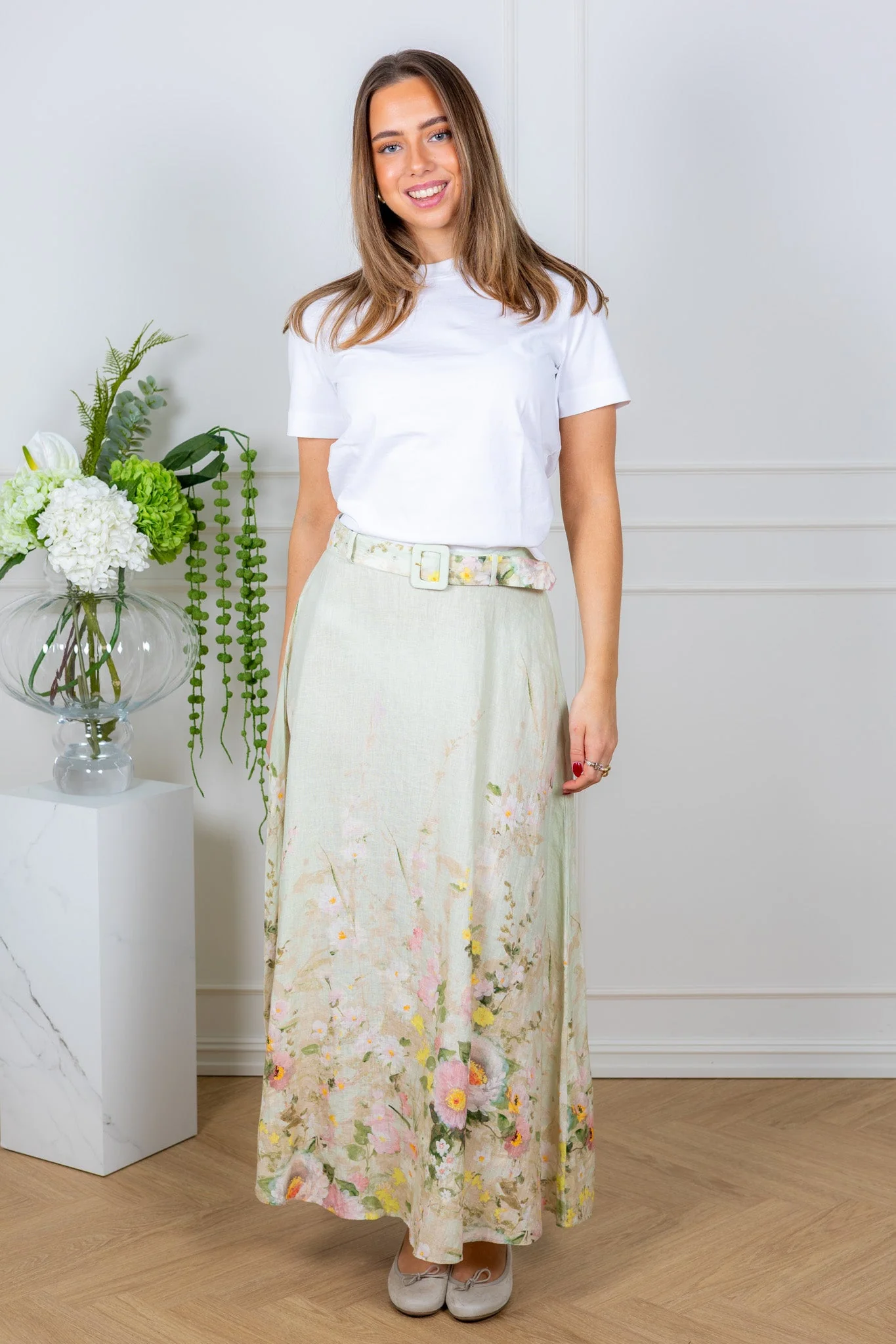 Linen Maxi Skirt Harmony - Image 3