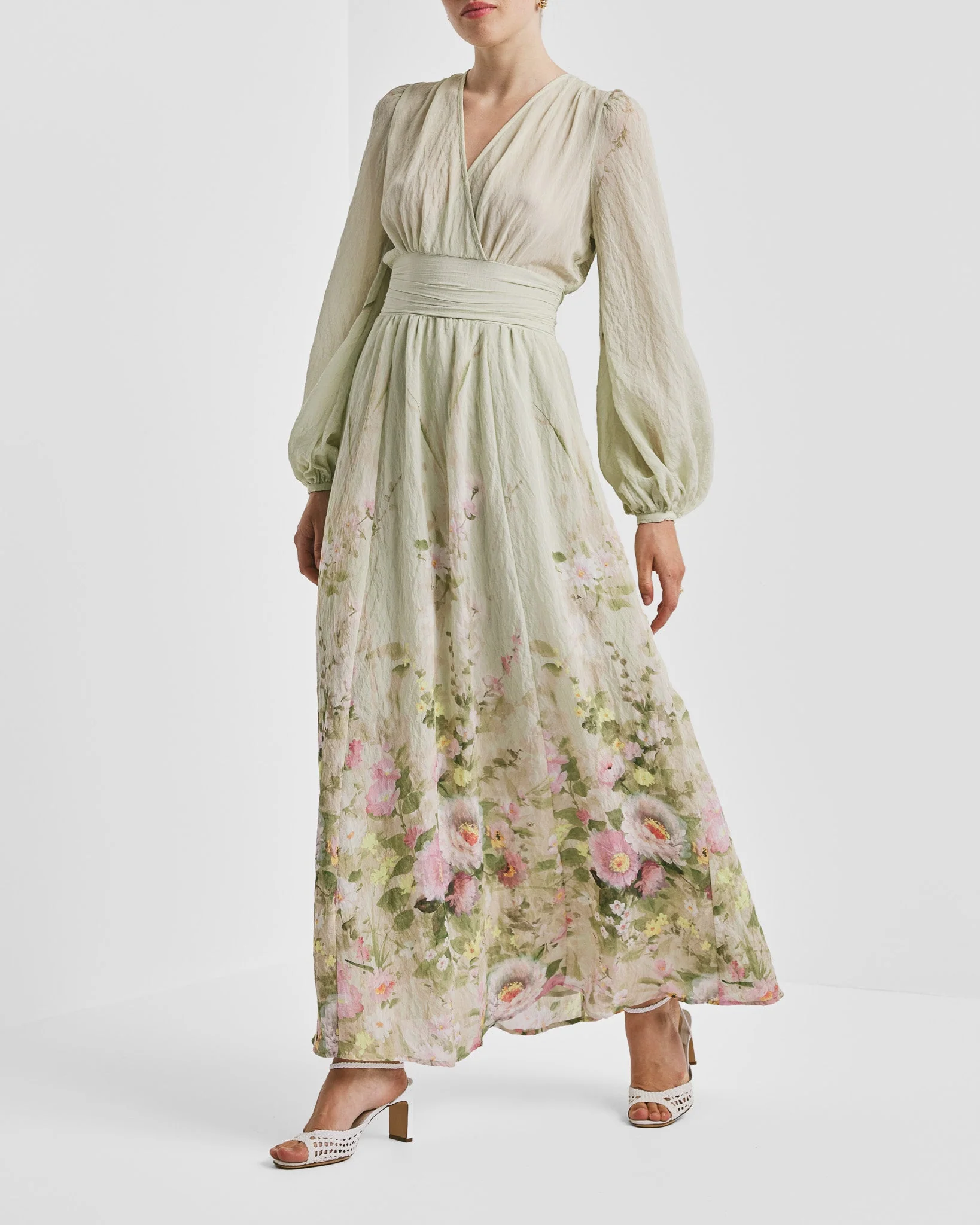 Viscose V-Neck Dress Growing Garden - Image 6