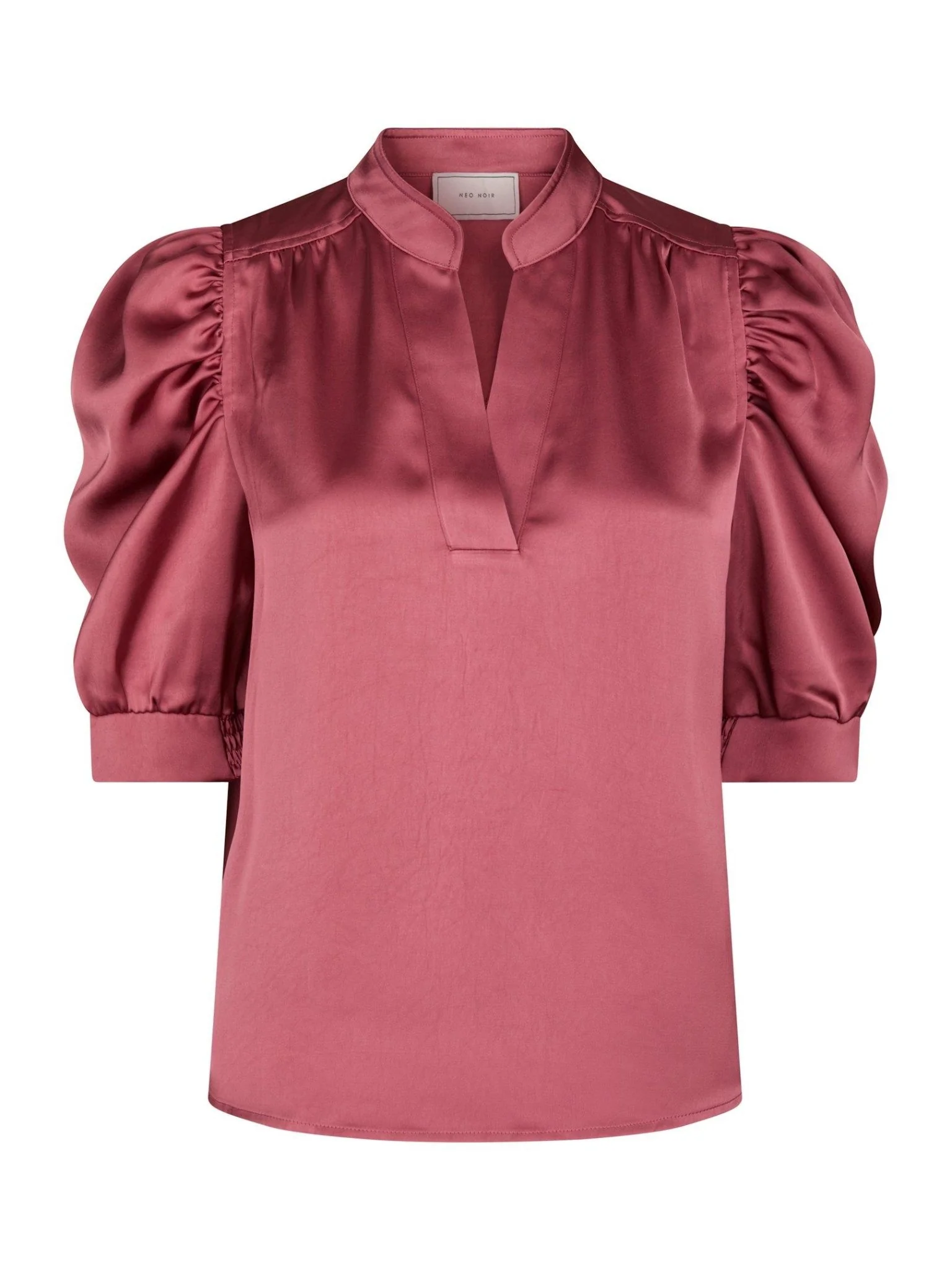 Roella Heavy Sateen Blouse Cherry Pink - Image 2