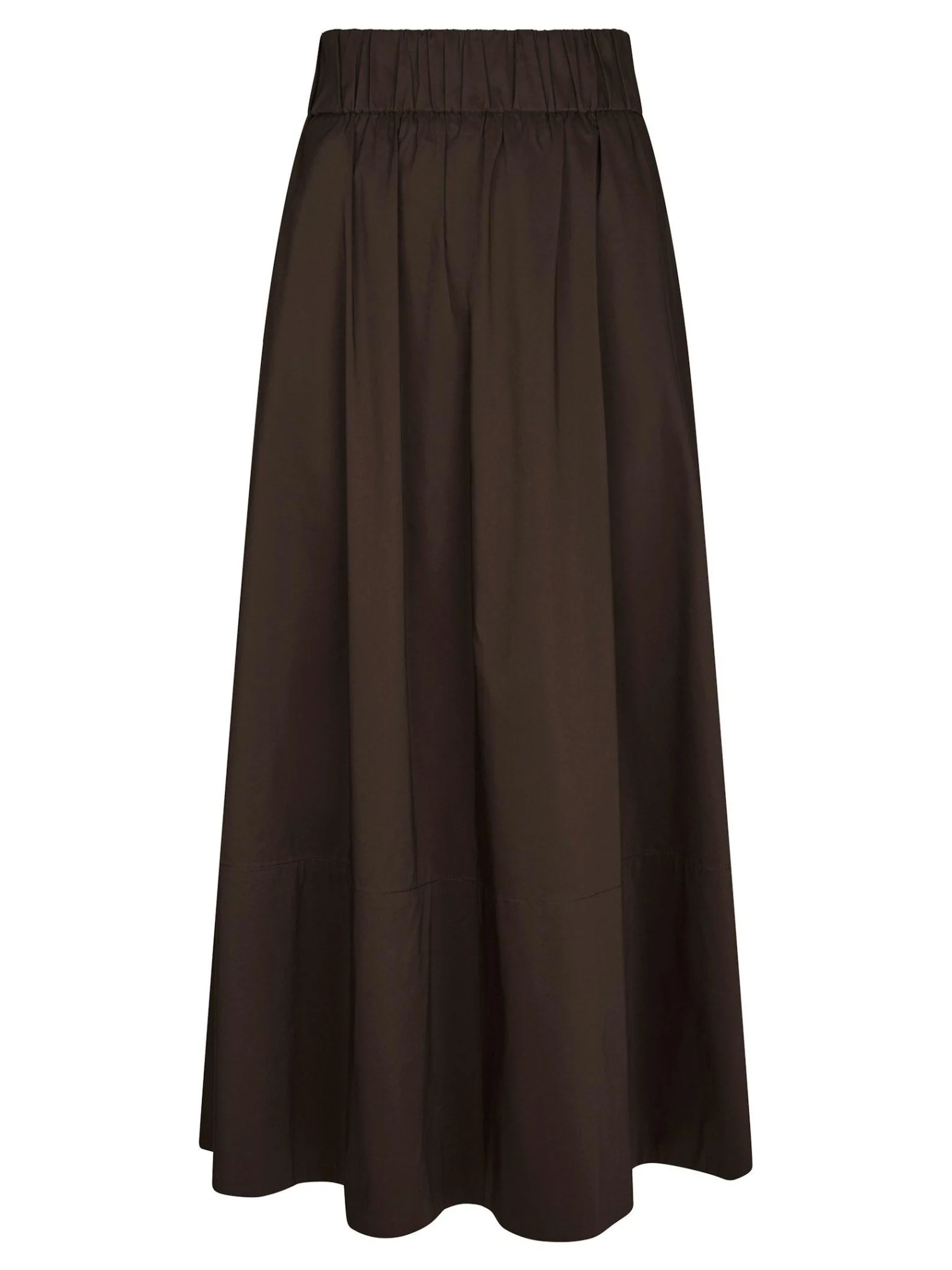 Yara Poplin Skirt Chocolate Brown