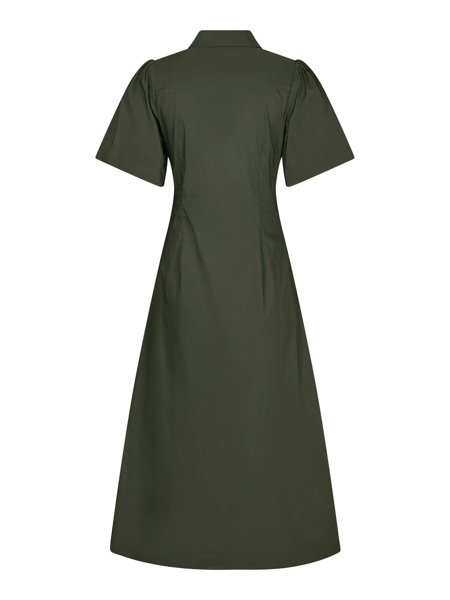 Baia Poplin Dress Army - Image 10