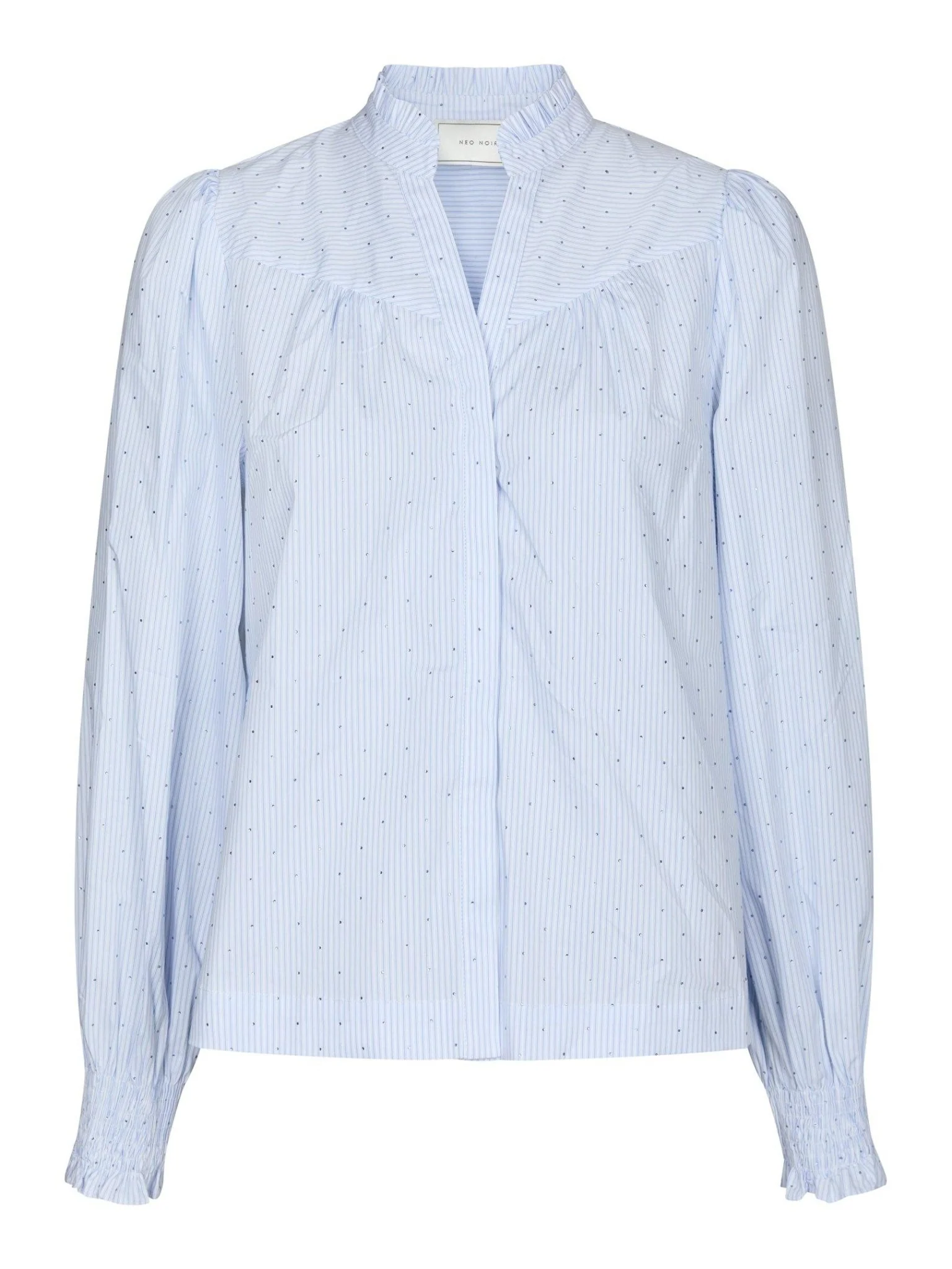 Astrida Stripe Stone Blouse Light Blue - Image 2