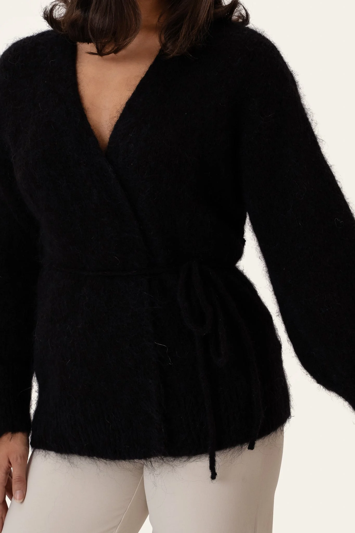 Ida Wrap Cardigan Black - Image 6