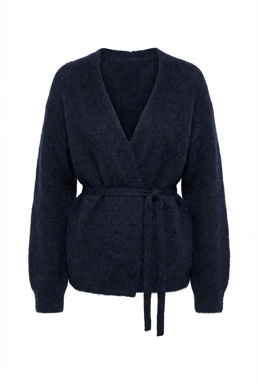 Ida Wrap Cardigan Navy - Image 2
