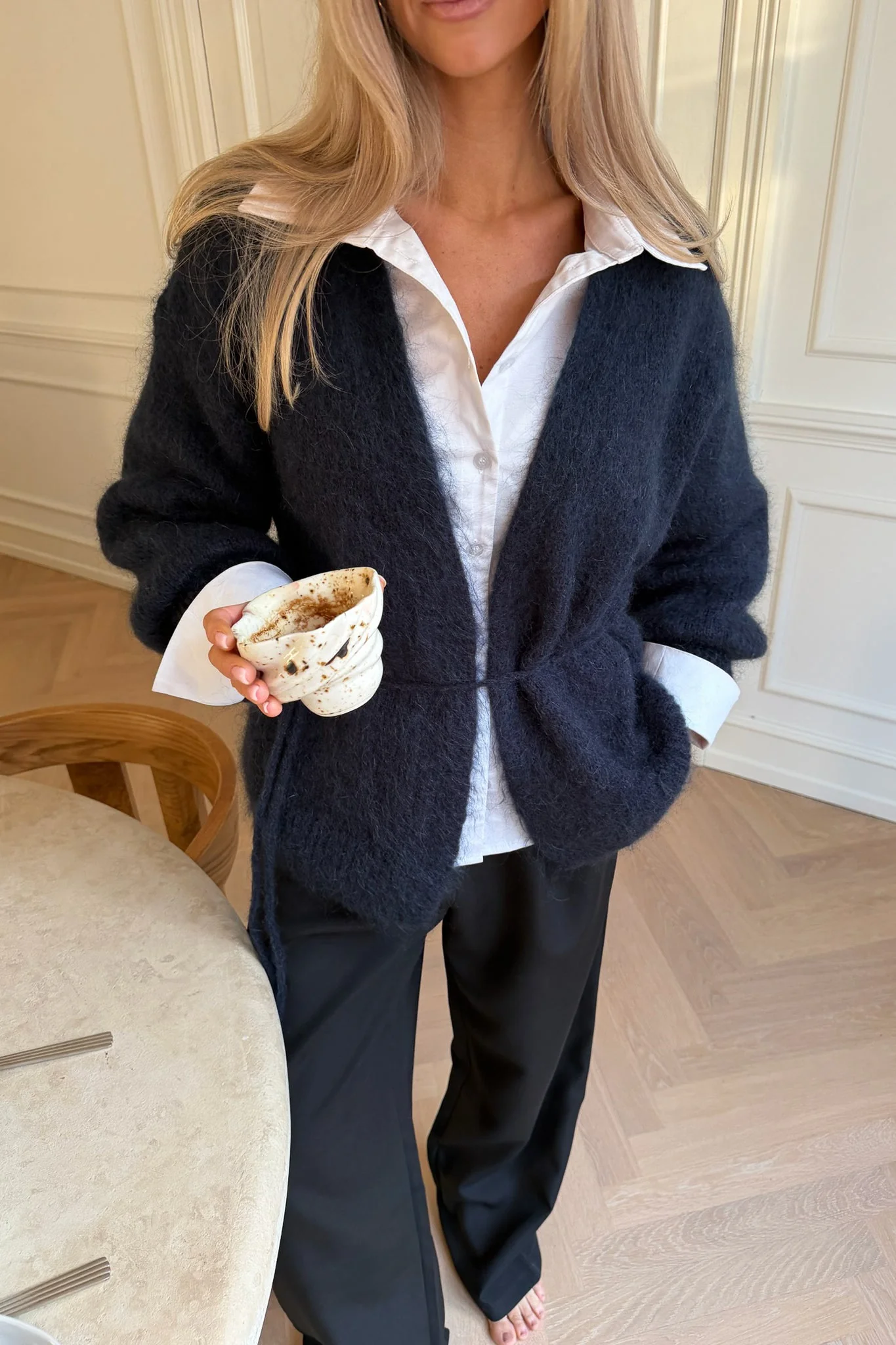 Ida Wrap Cardigan Navy - Image 3