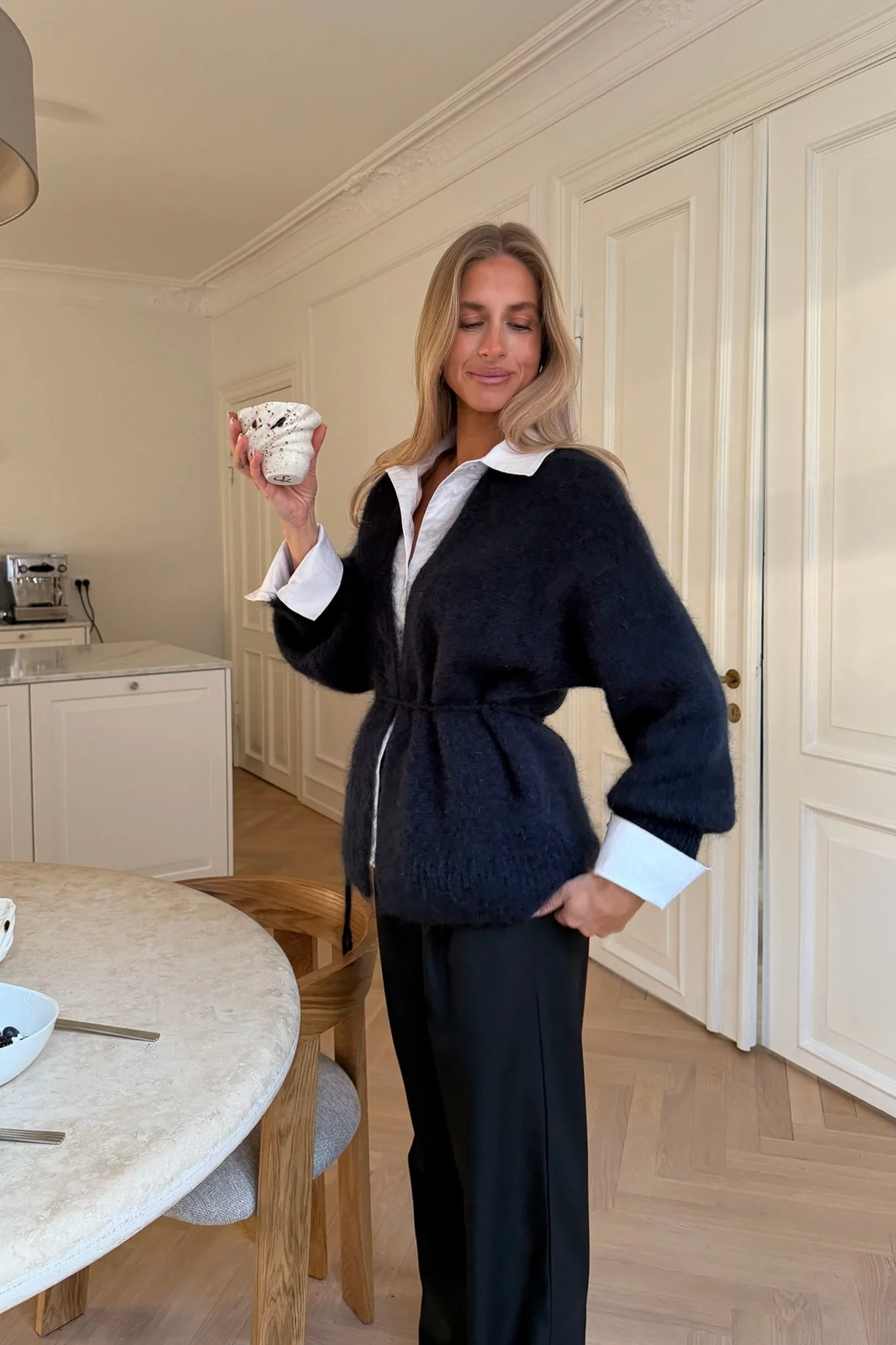 Ida Wrap Cardigan Navy - Image 4