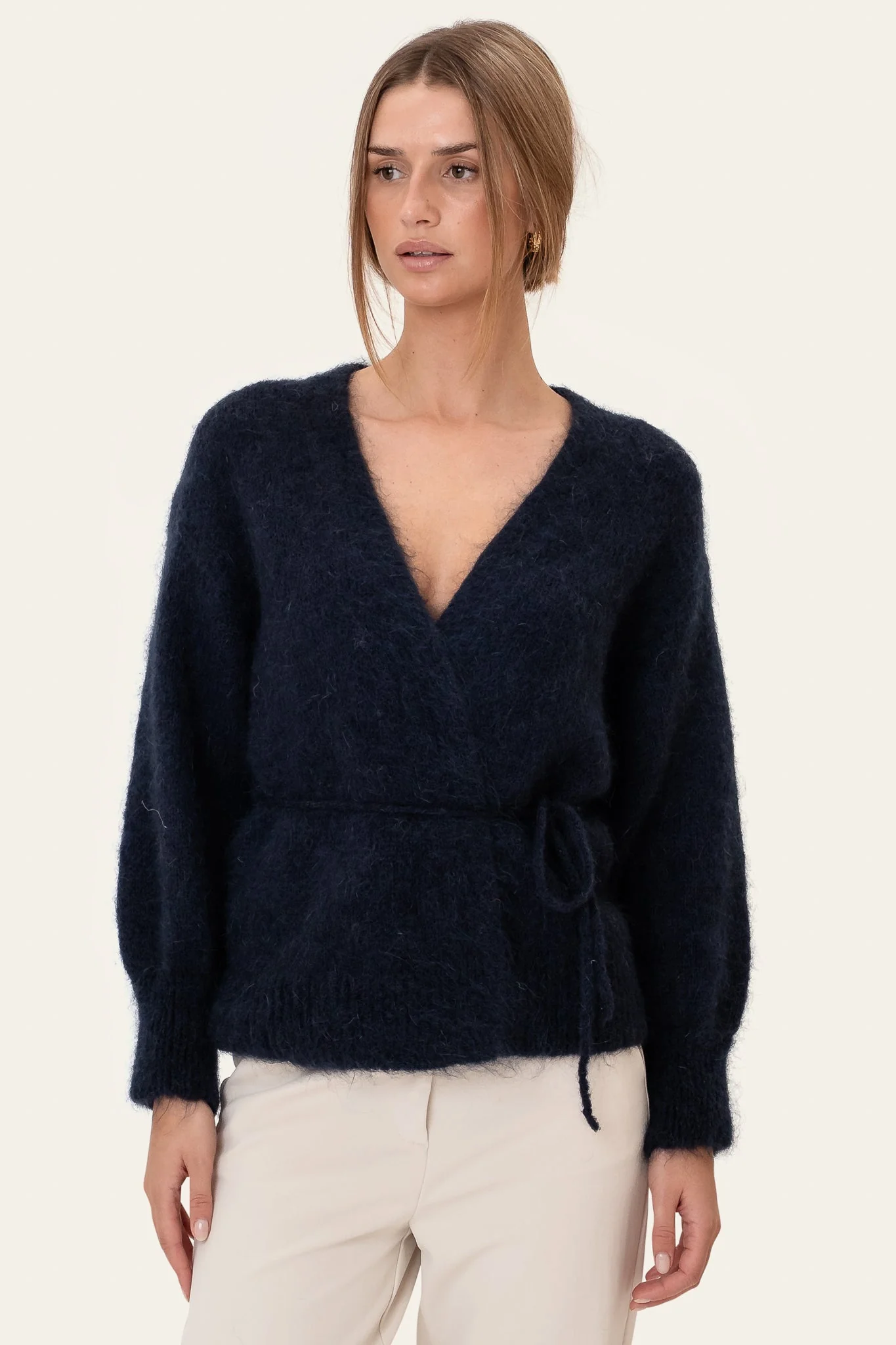 Ida Wrap Cardigan Navy - Image 7