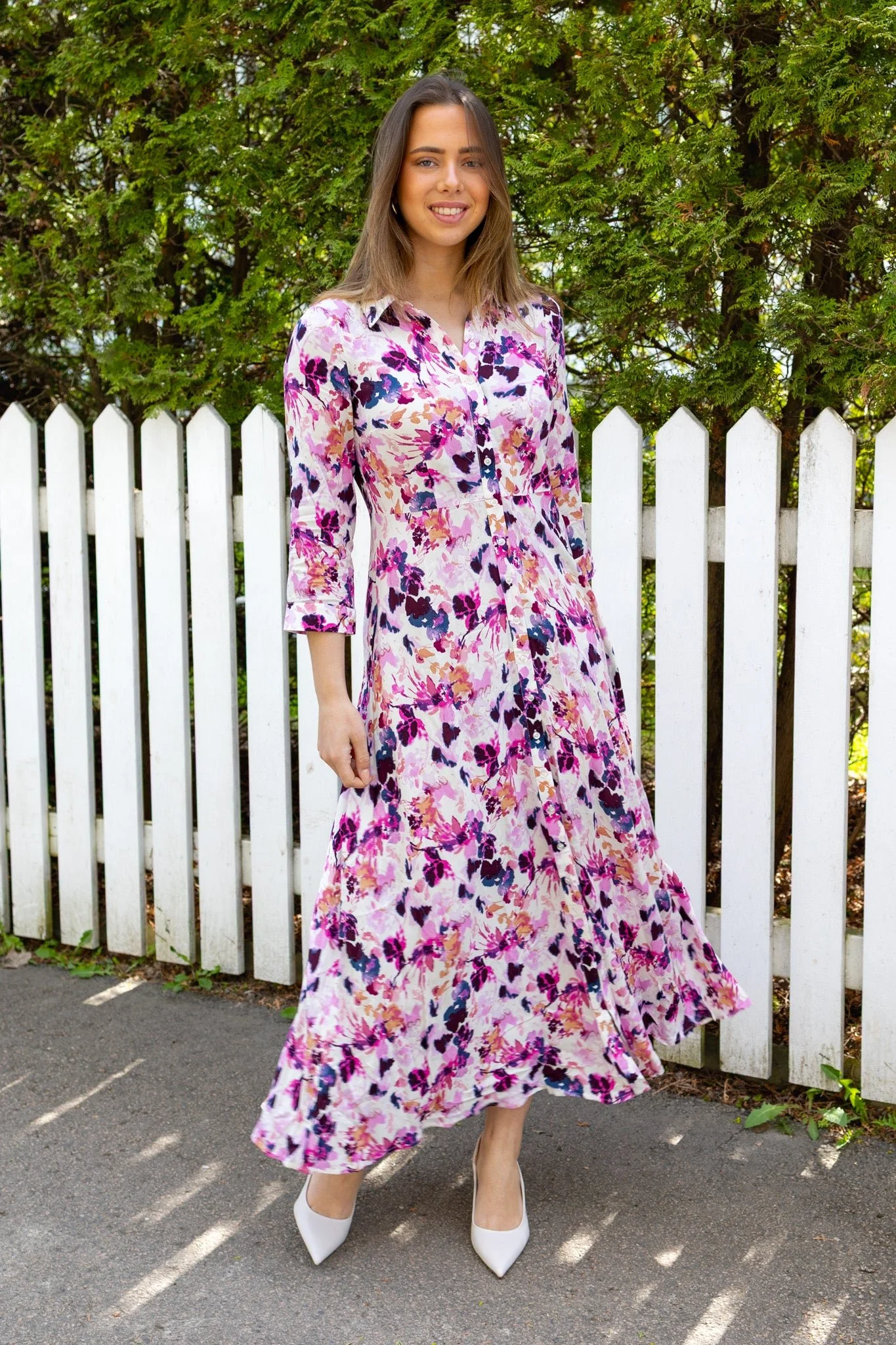 Savanna Long Shirt Dress Pristine Lynn