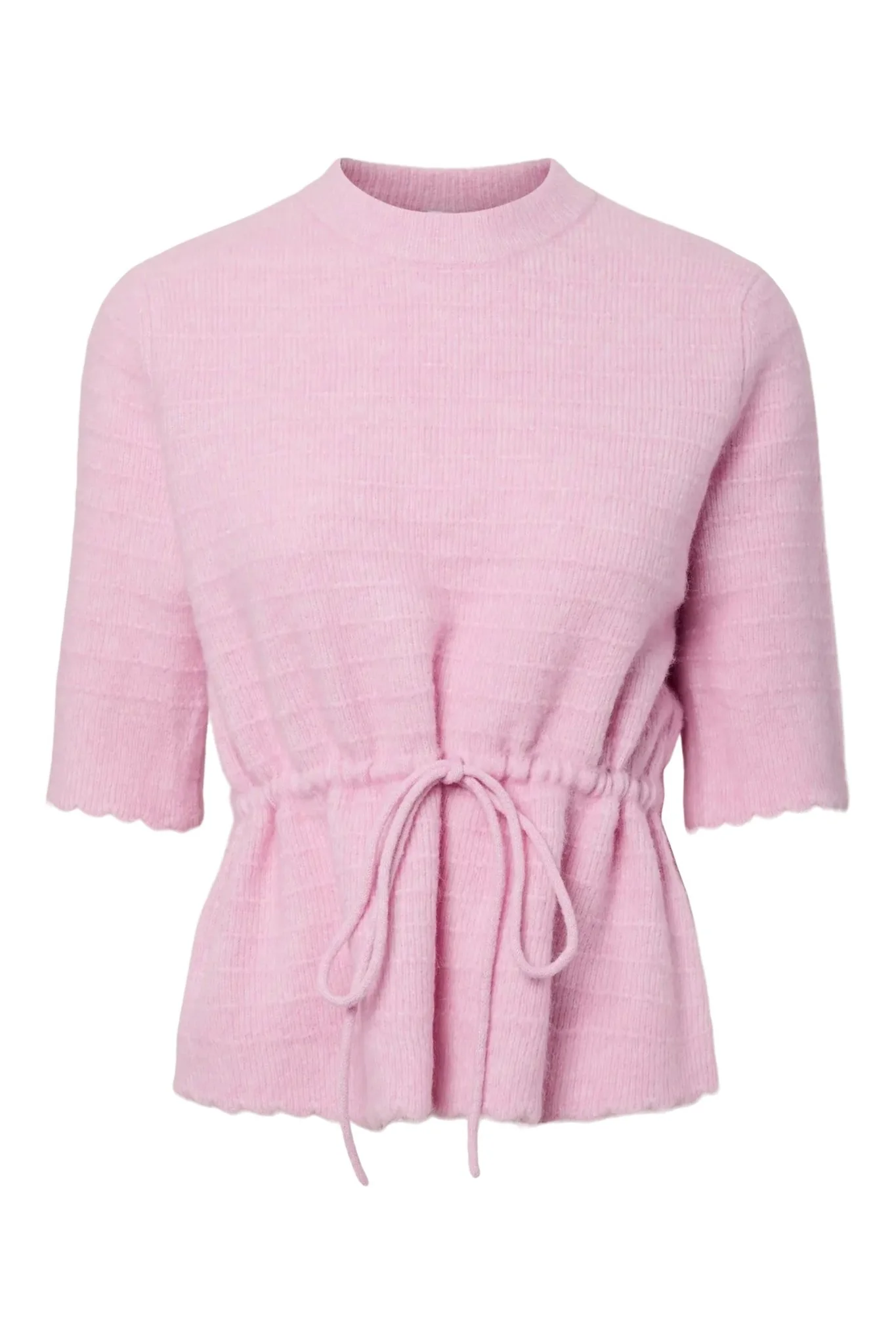 Thellis Ss Knit Pullover Pink Lady - Image 2