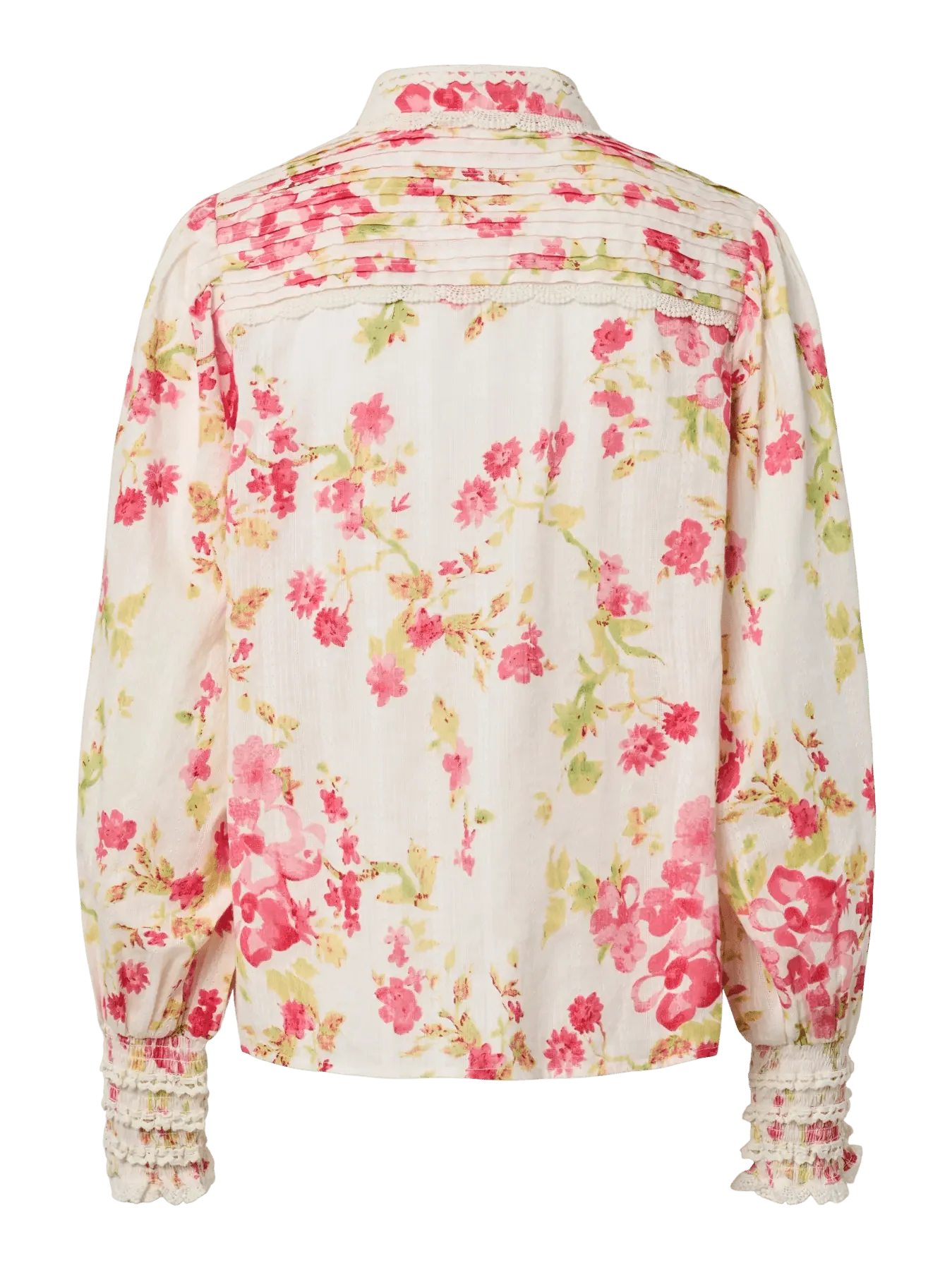 Somelli Ls Shirt Birch Red Flowers - Image 6