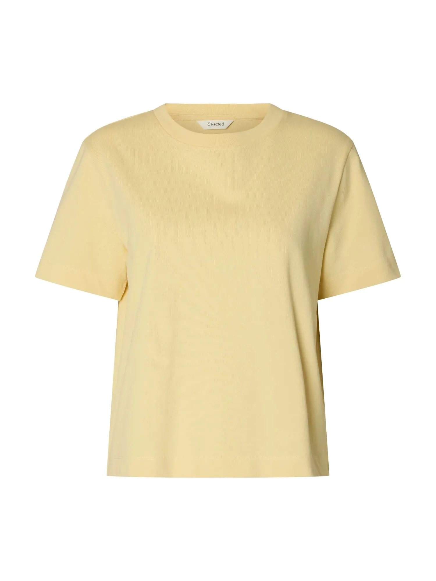 Essential Ss Boxy Tee Italian Straw - Image 2