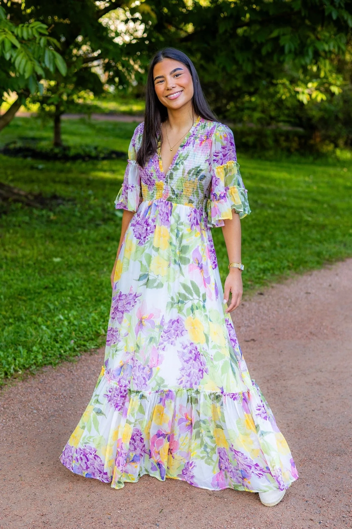 Organza Smocking Dress Springfield