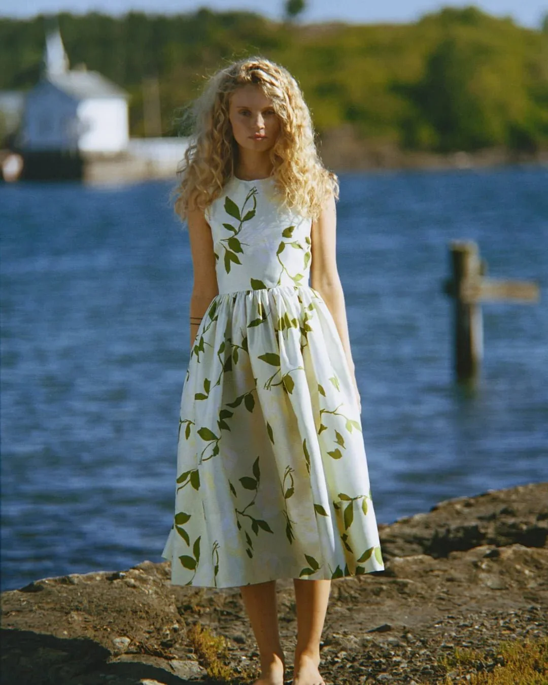 Taffeta Midi Dress Soft Pastel - Image 8