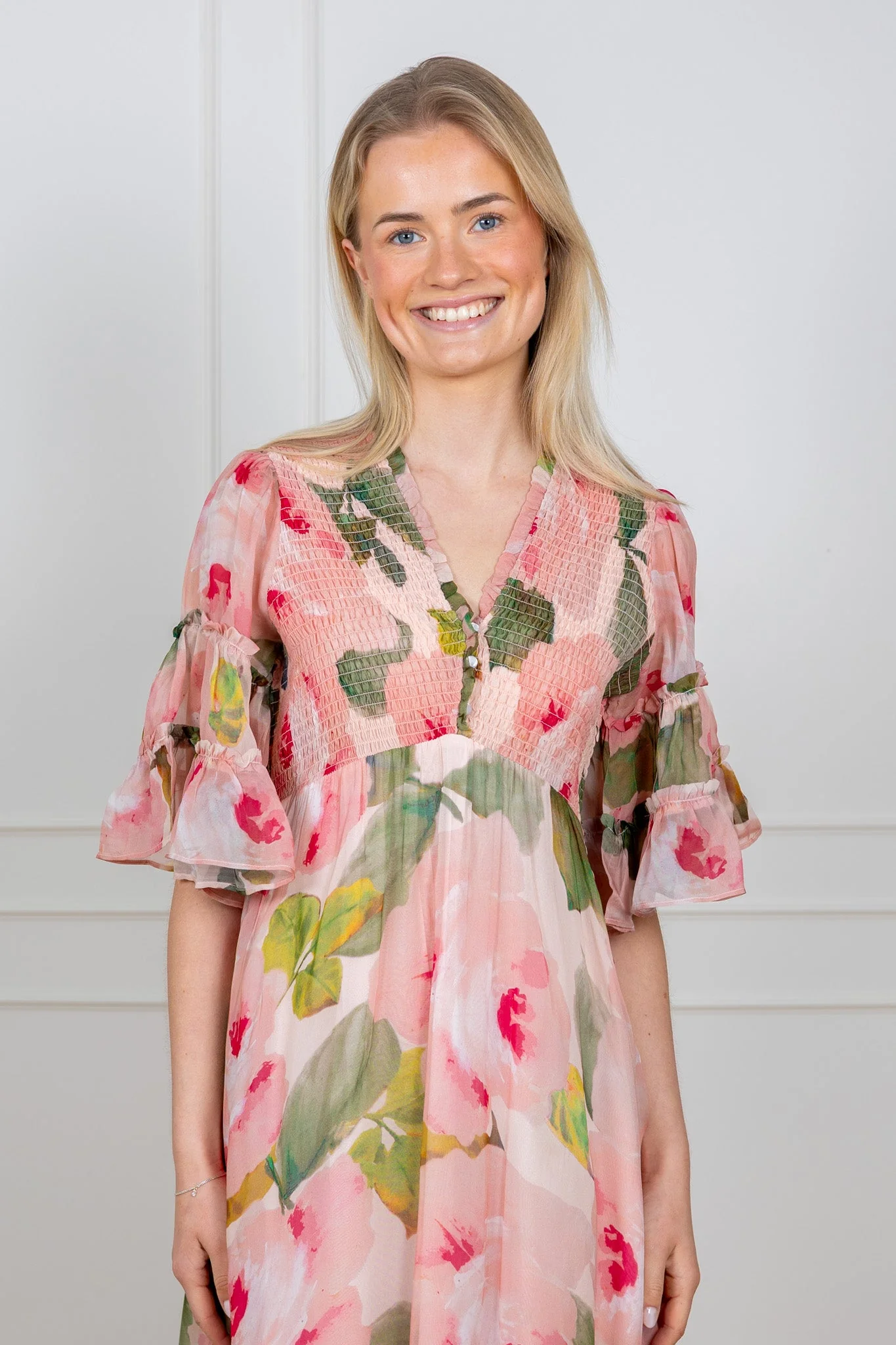 Organza Smocking Dress Rosette - Image 6
