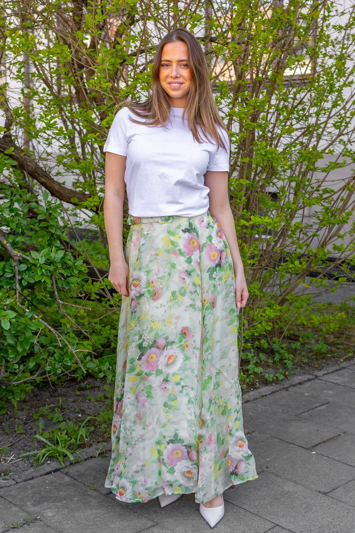Organza Maxi Skirt Watercolour Dreams
