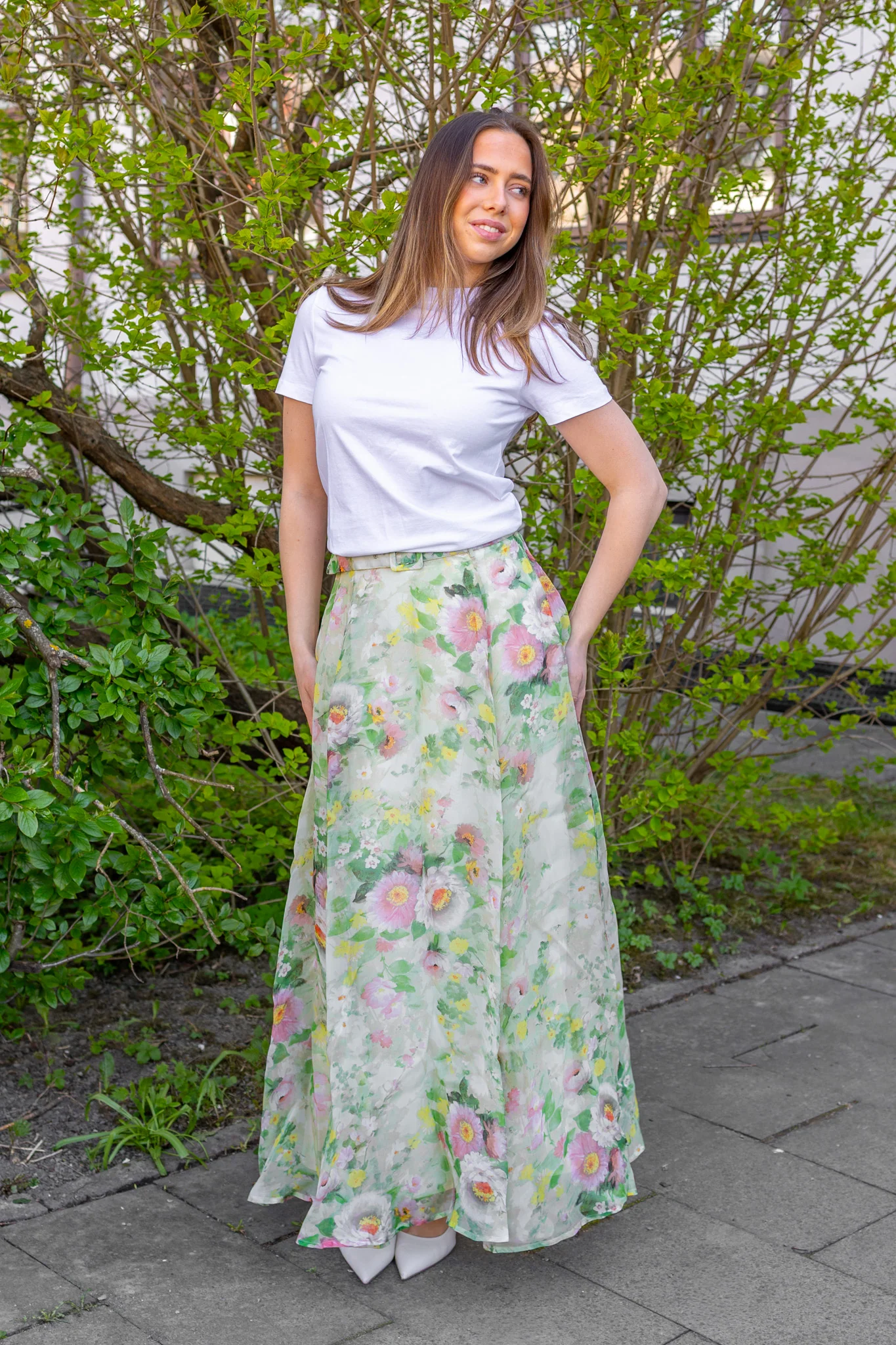 Organza Maxi Skirt Watercolour Dreams - Image 3