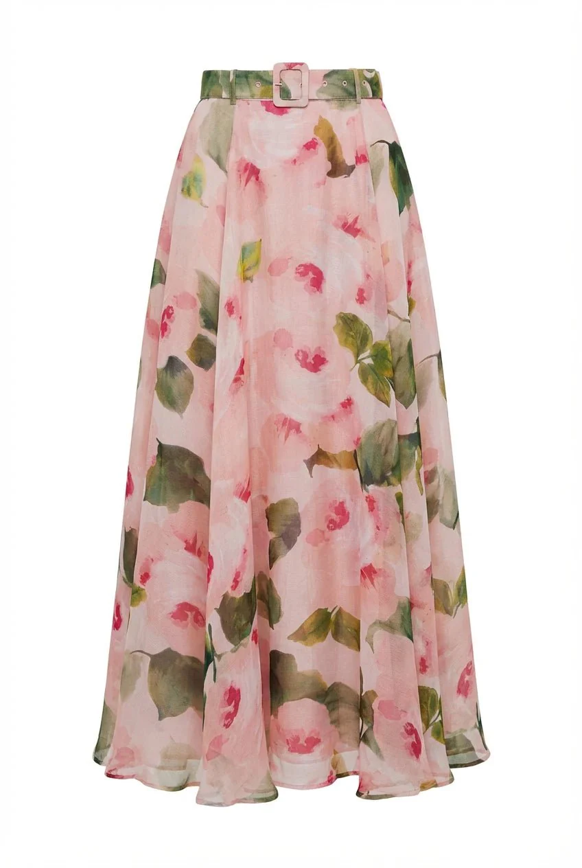 Organza Maxi Skirt Rosette - Image 2