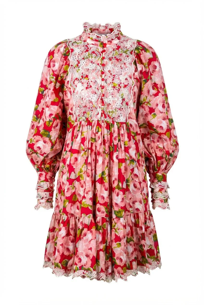 Cotton Slub Shift Dress Romace - Image 2
