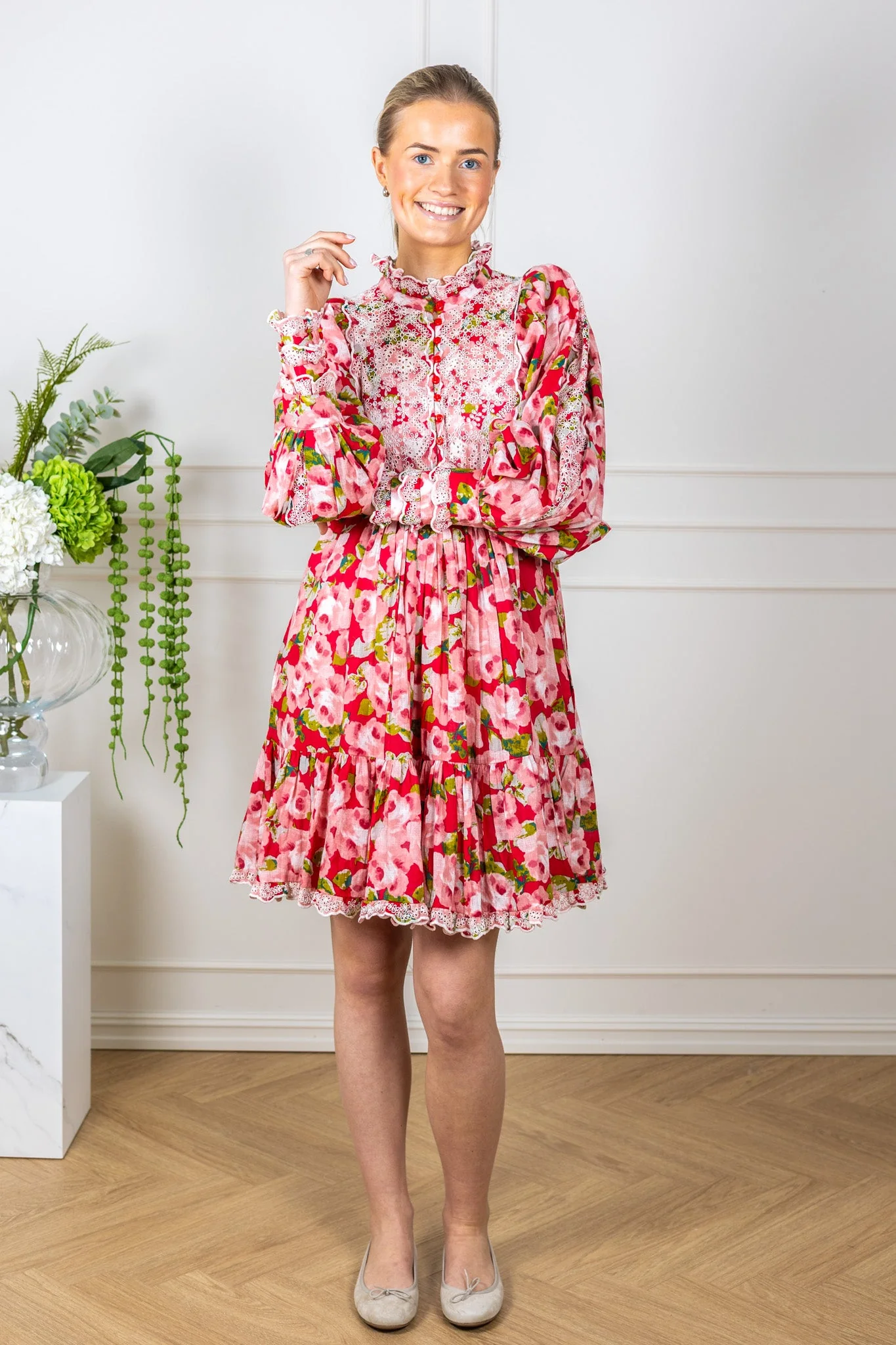 Cotton Slub Shift Dress Romace - Image 3