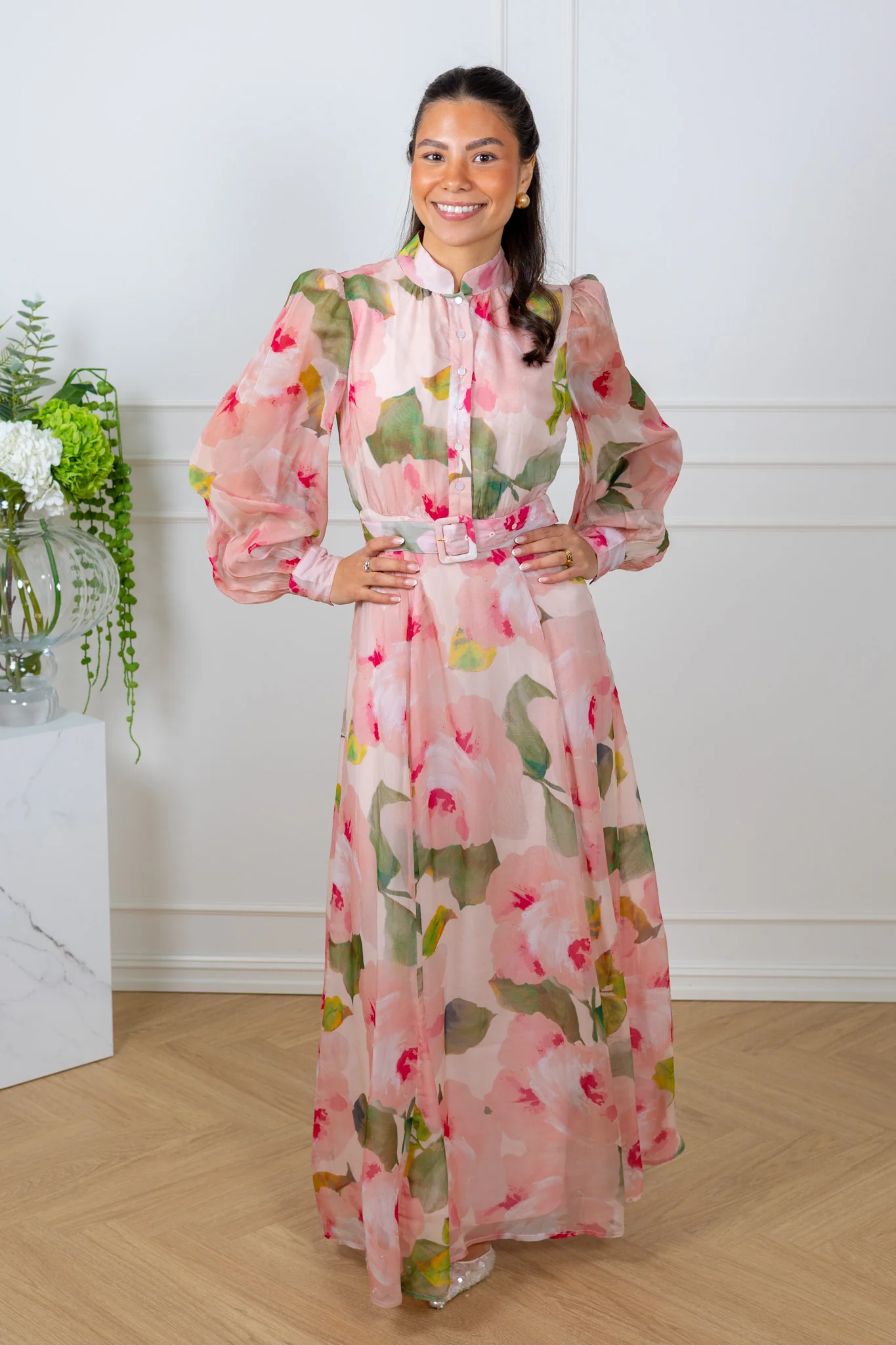 Organza Belt Dress Rosette - Image 4