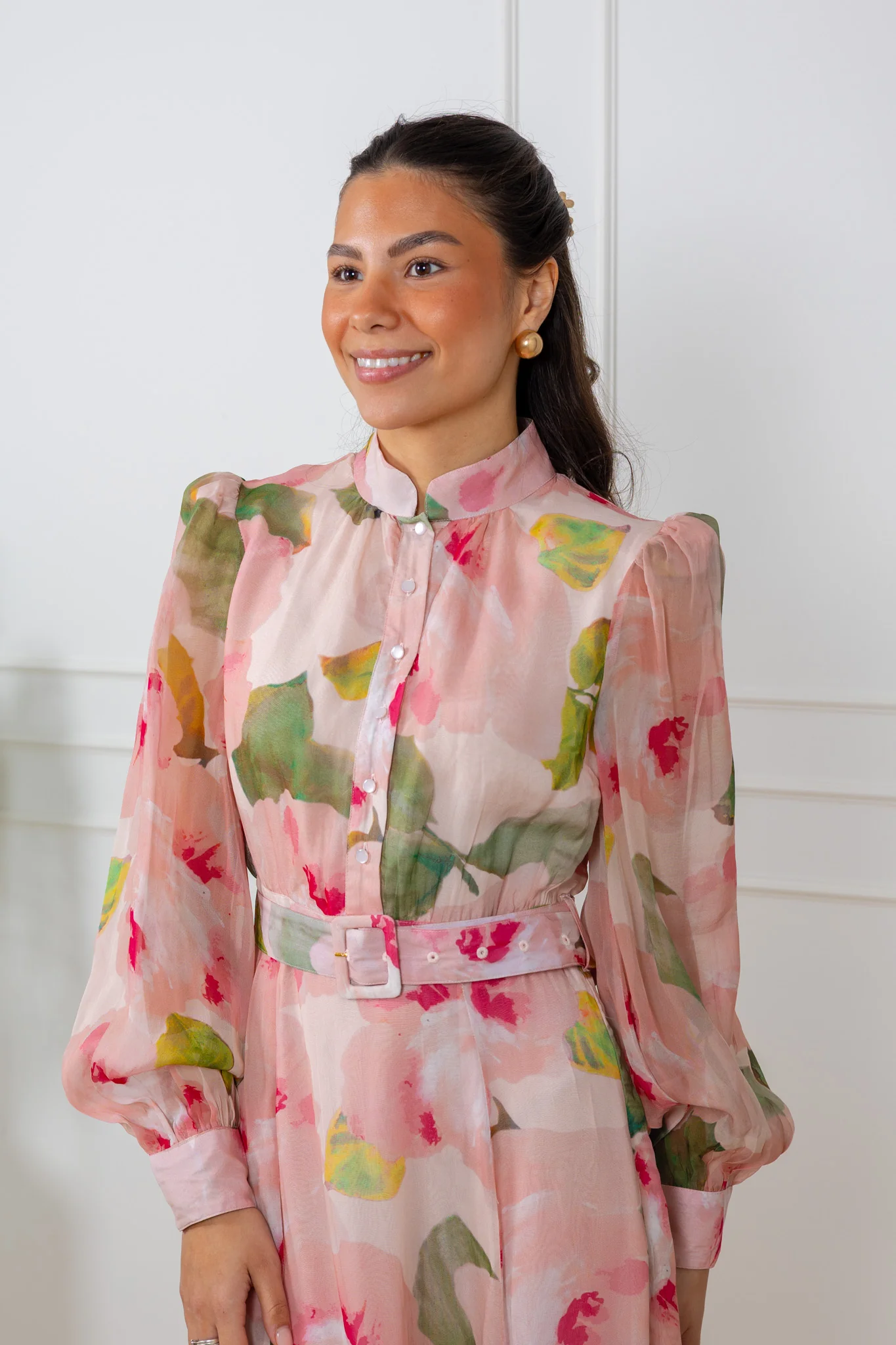Organza Belt Dress Rosette - Image 6