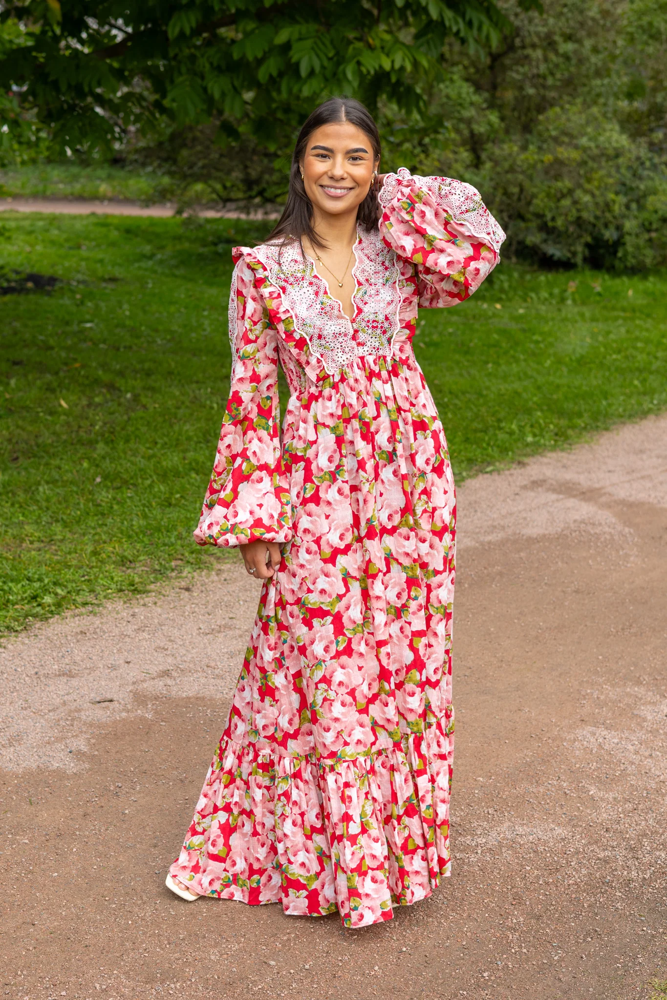 Cotton Slub Maxi Dress Romace - Image 3