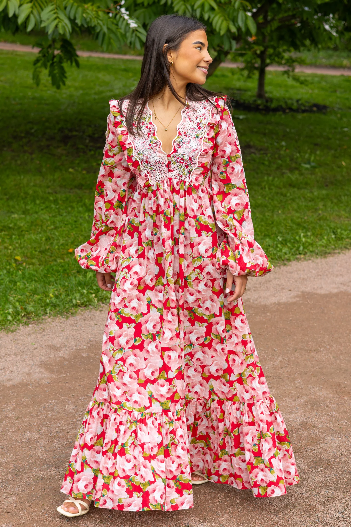 Cotton Slub Maxi Dress Romace - Image 5