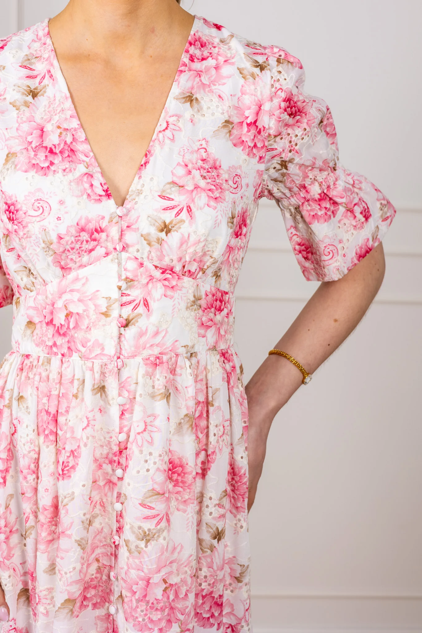 Evie Maxi Dress Peony Pop Pink - Image 6