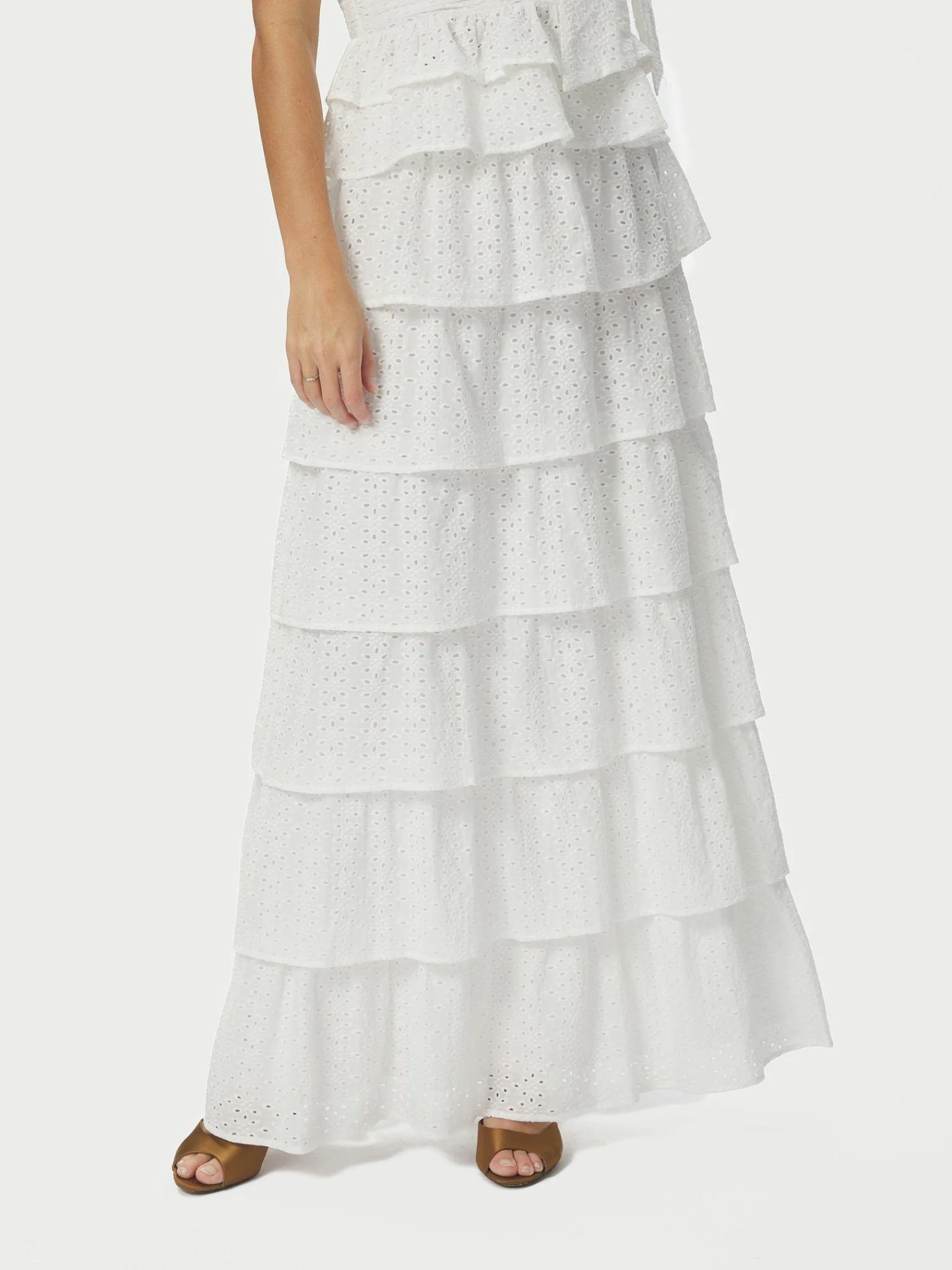 Morris Emb Skirt Off White - Image 5